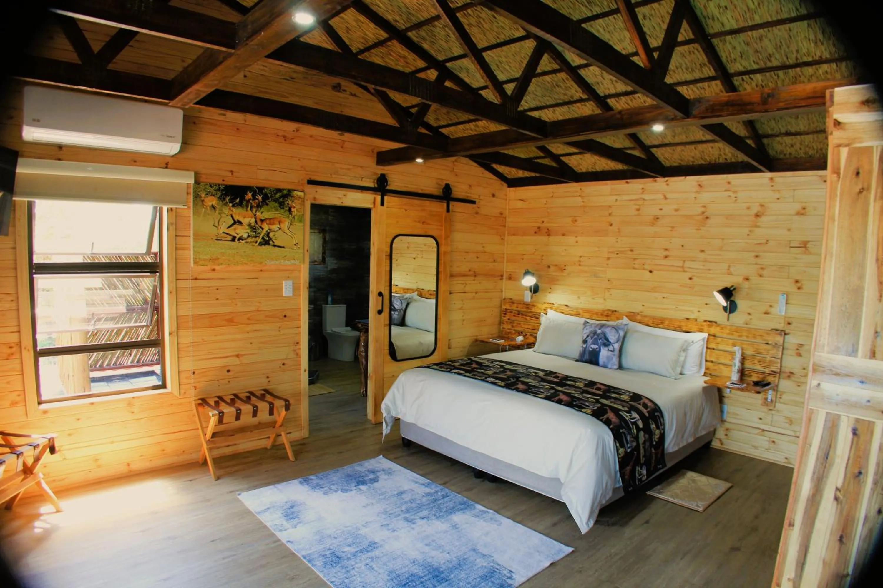 Bed in Abendruhe Lodge