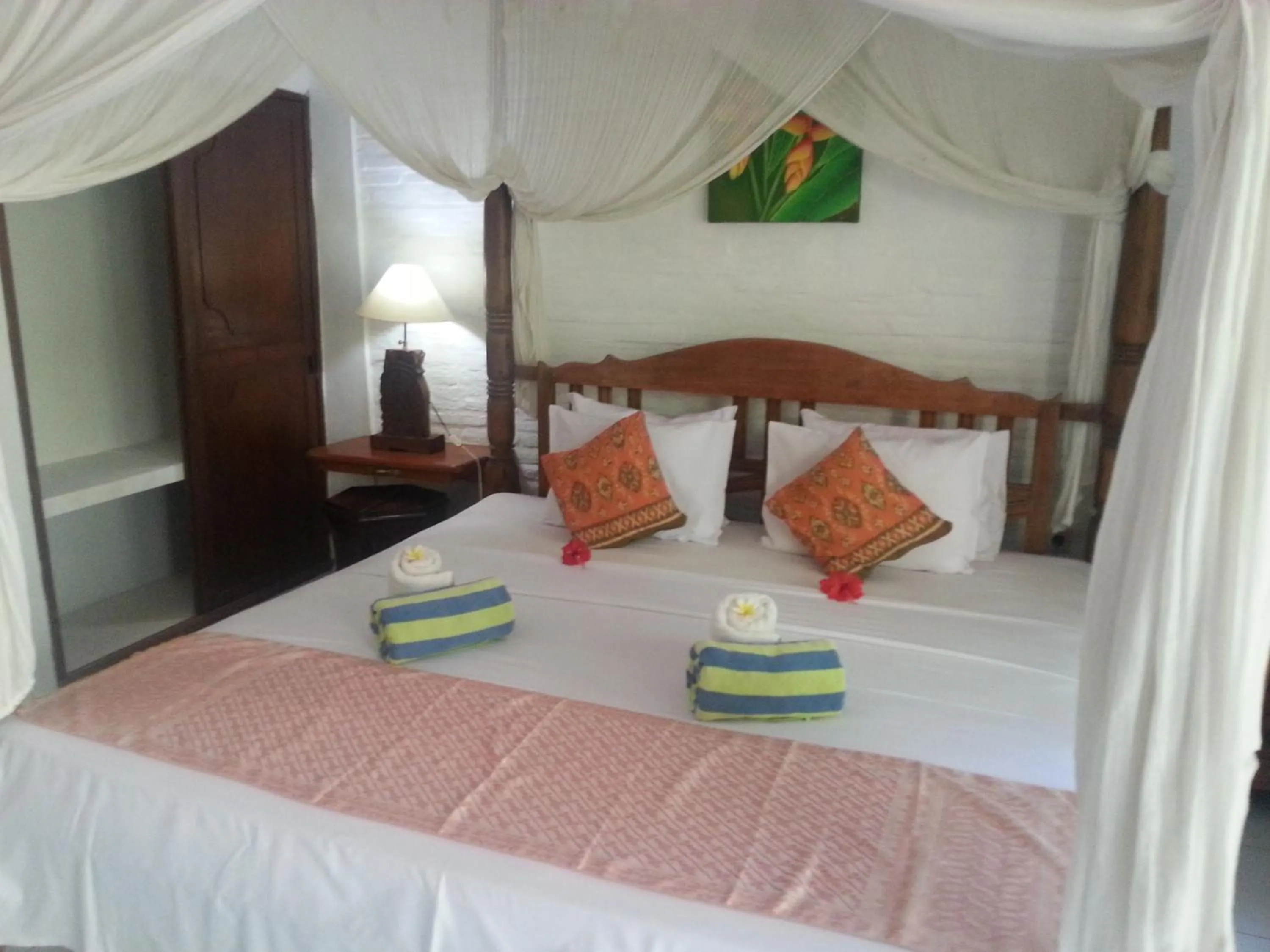 Bedroom, Bed in Puri Oka Beach Bungalows