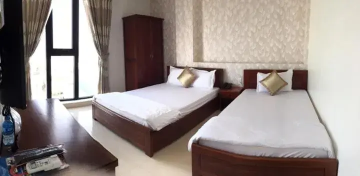 Deluxe Double Room with Sea View in Khách sạn Trâm Anh Deluxe Double Room with Sea View in Khách sạn Trâm Anh