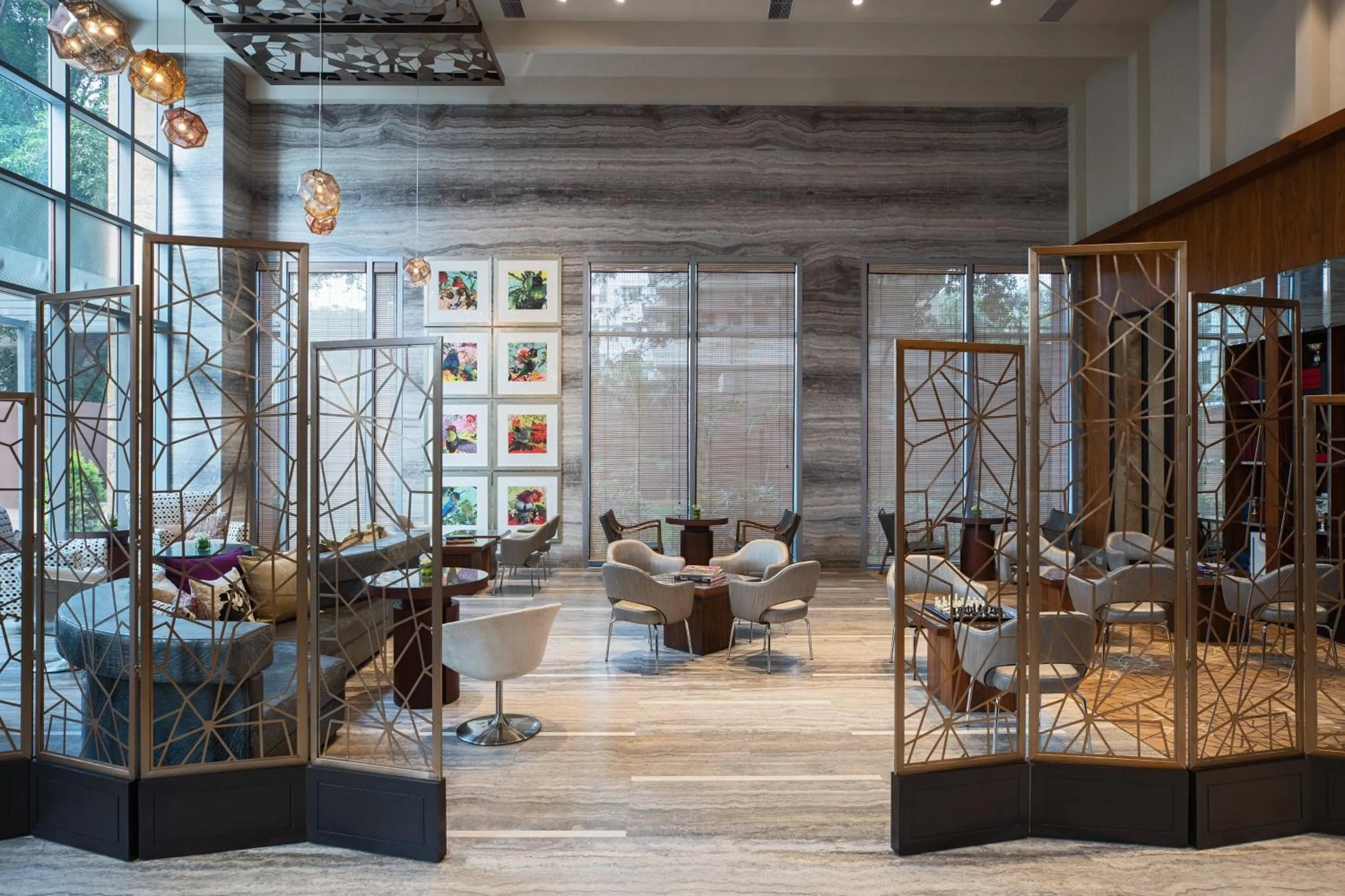 Lounge or bar in Renaissance Bengaluru Race Course Hotel