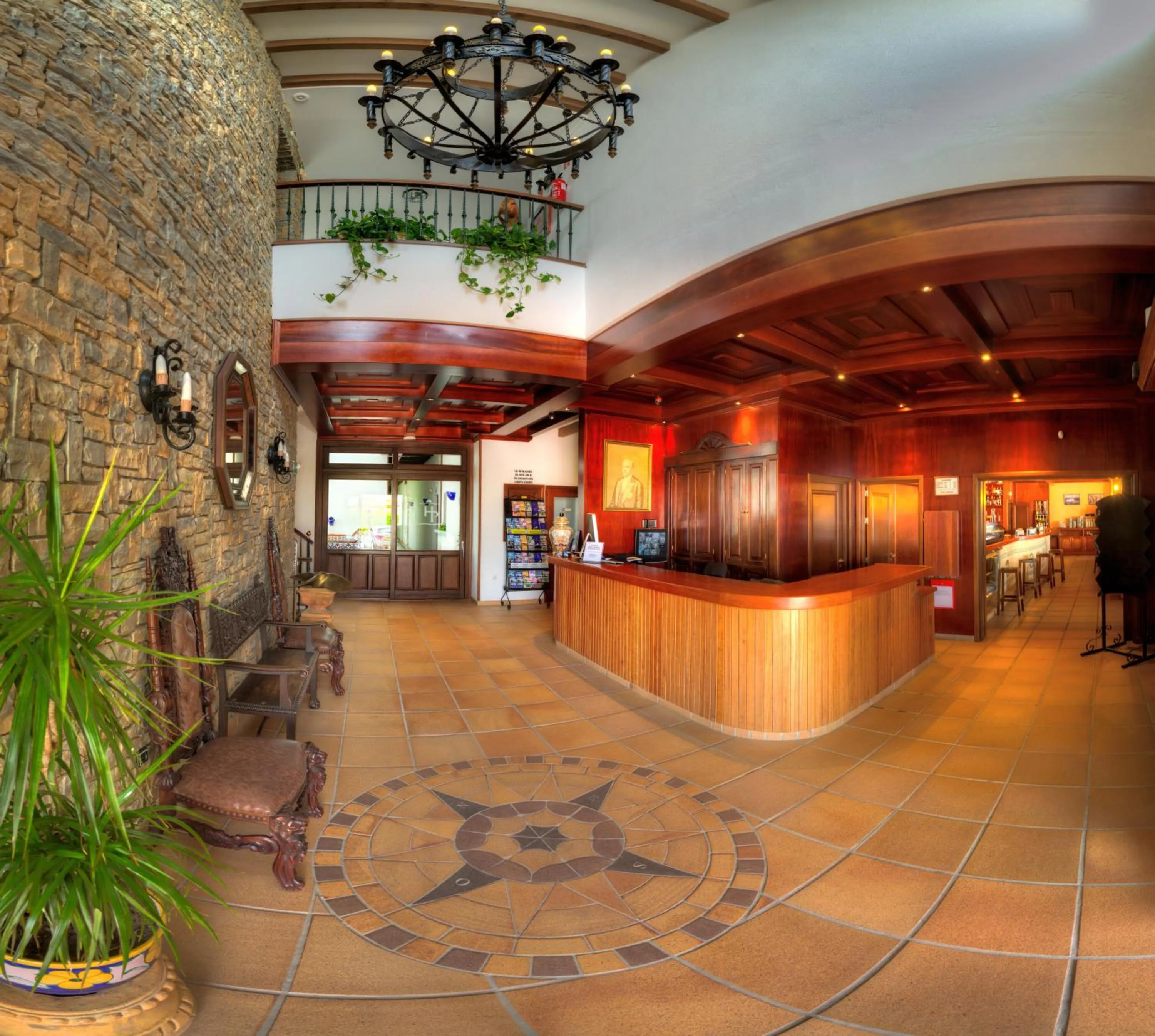 Lobby or reception in Hotel Porfirio