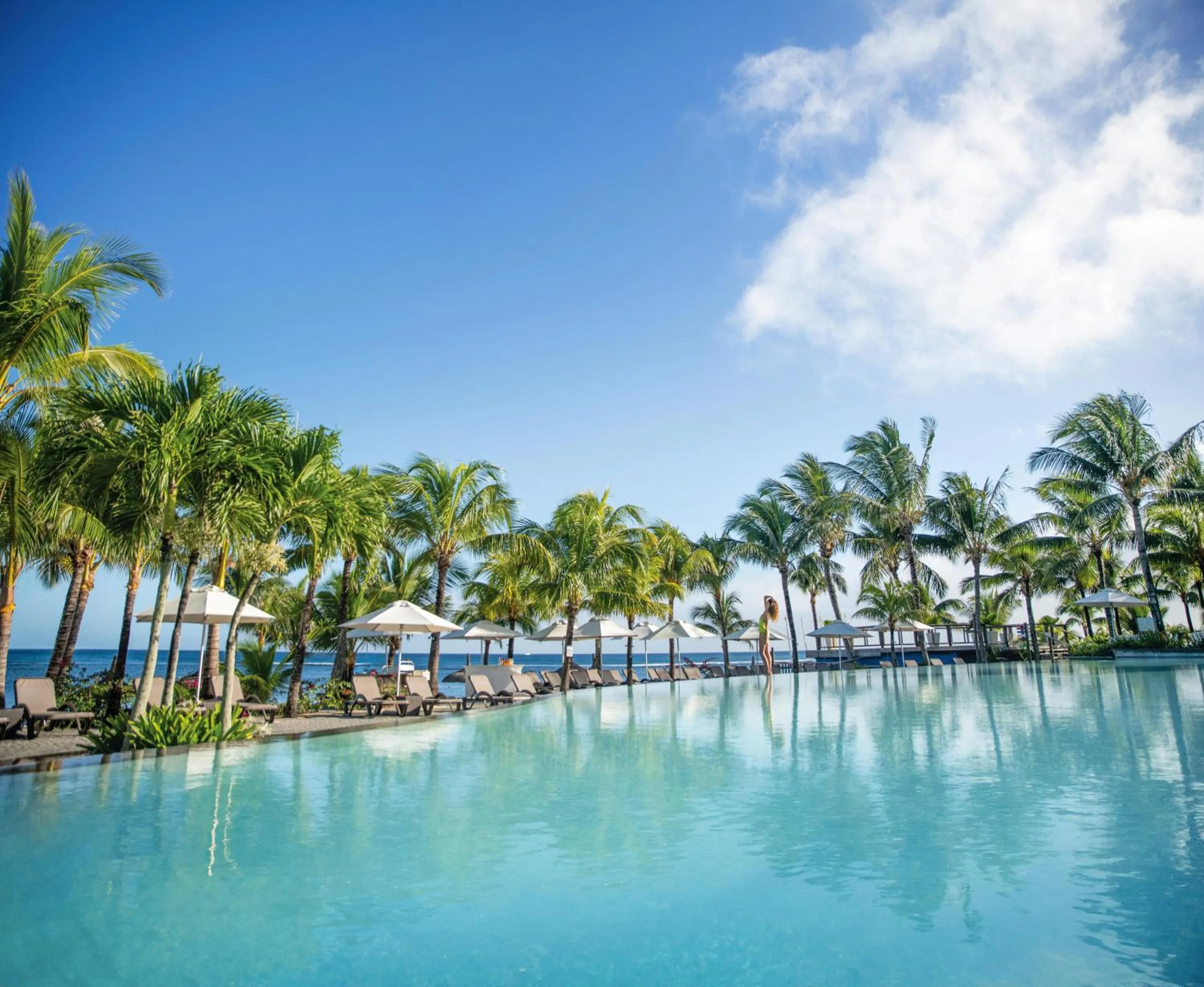 Pool view in Victoria Beachcomber Resort & Spa