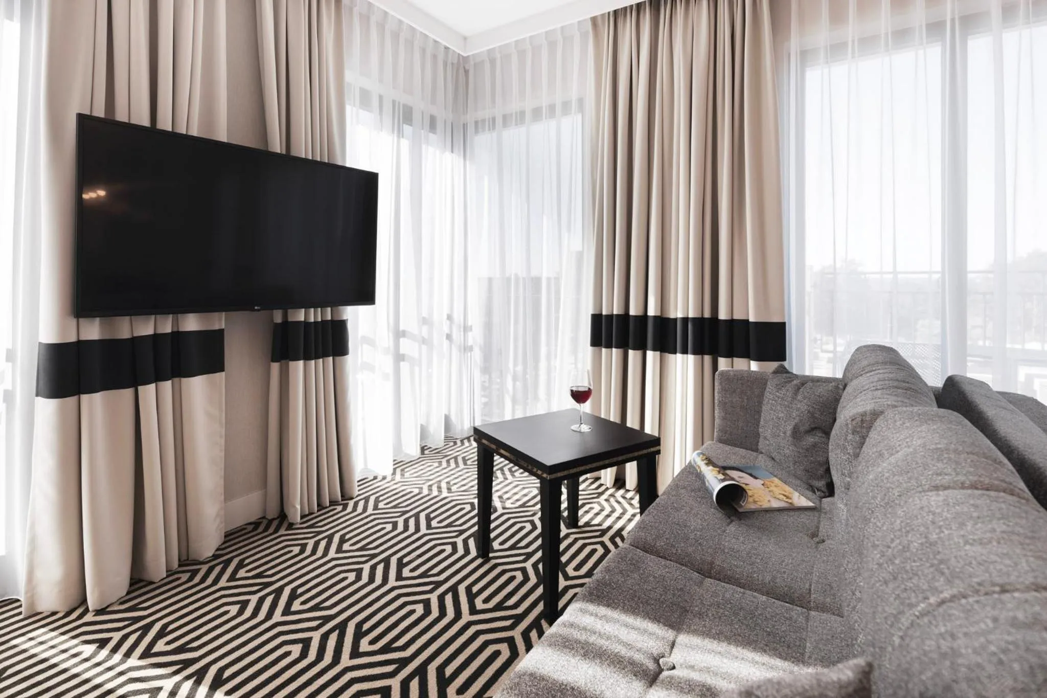 Living room in Baltic Park Fort by Zdrojowa