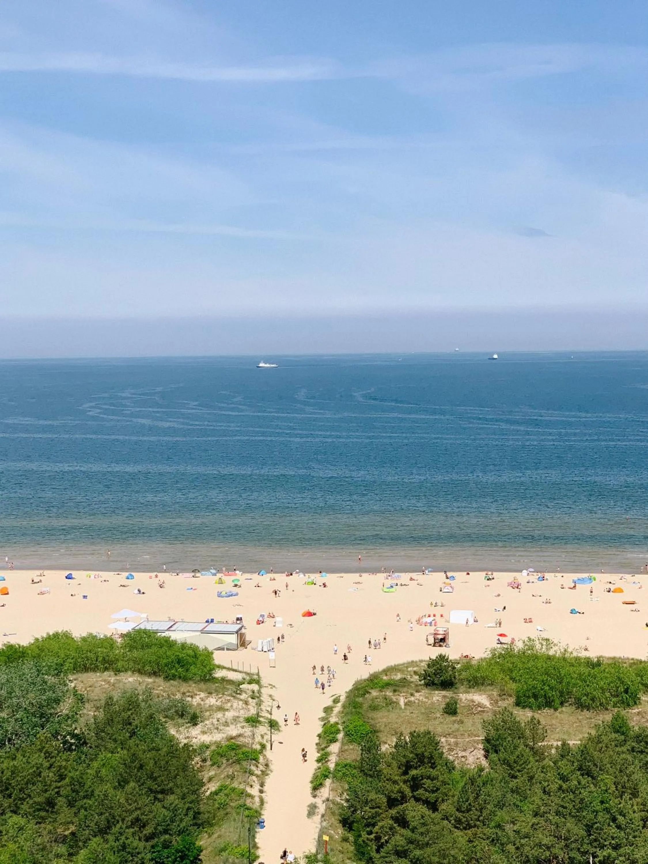 Beach in Baltic Park Fort by Zdrojowa