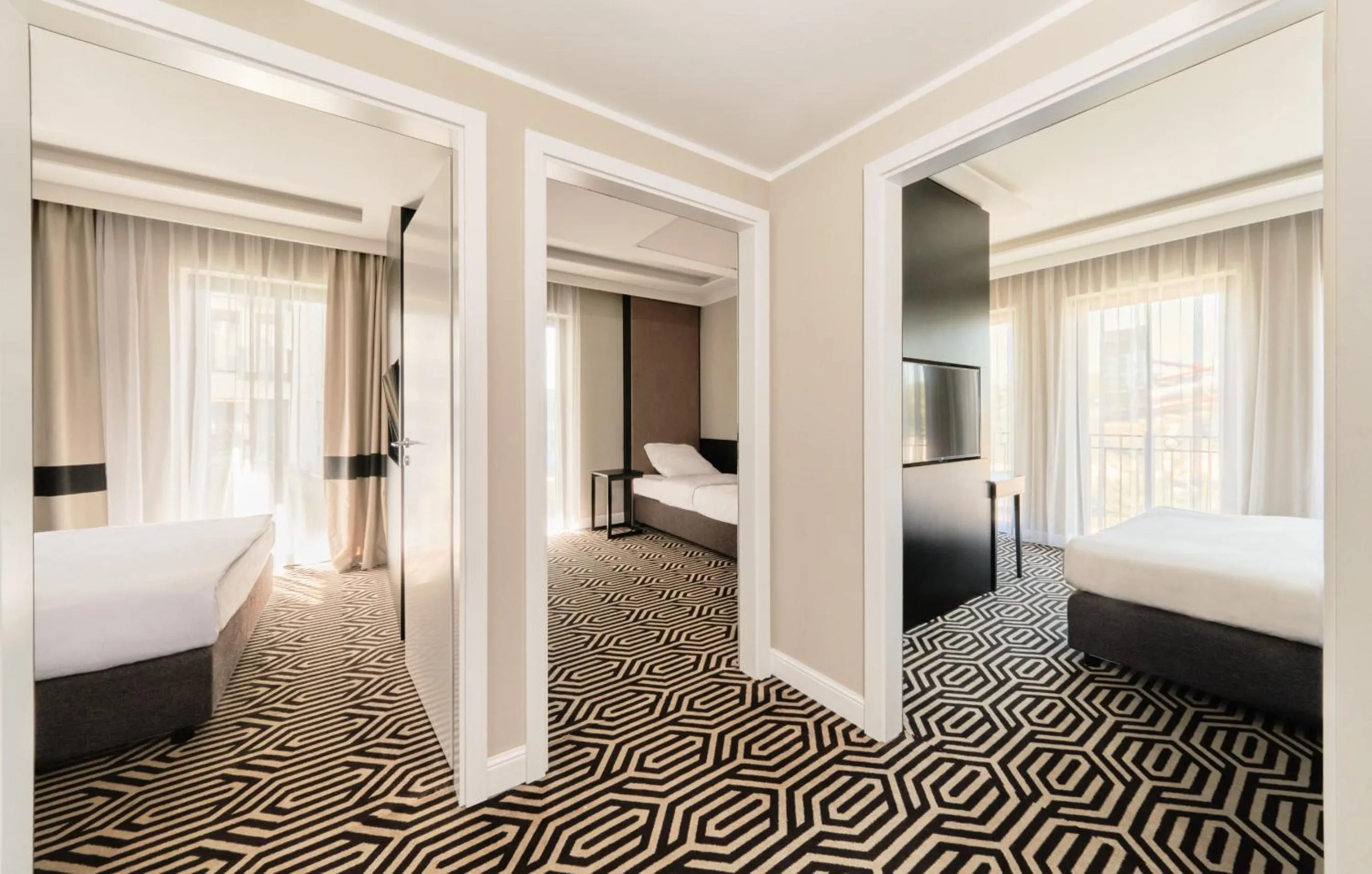 Bed in Baltic Park Fort by Zdrojowa