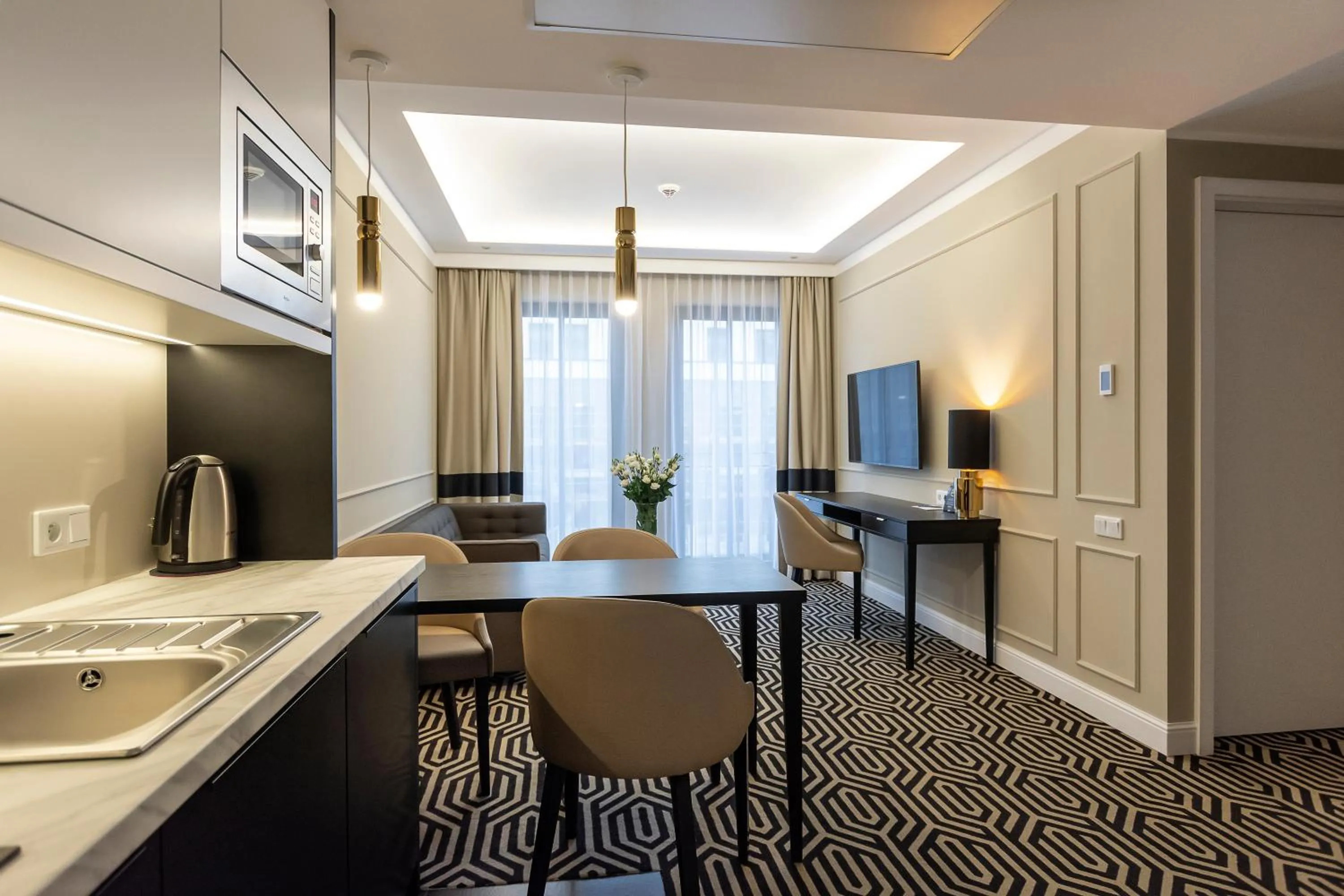 Living room in Baltic Park Fort by Zdrojowa