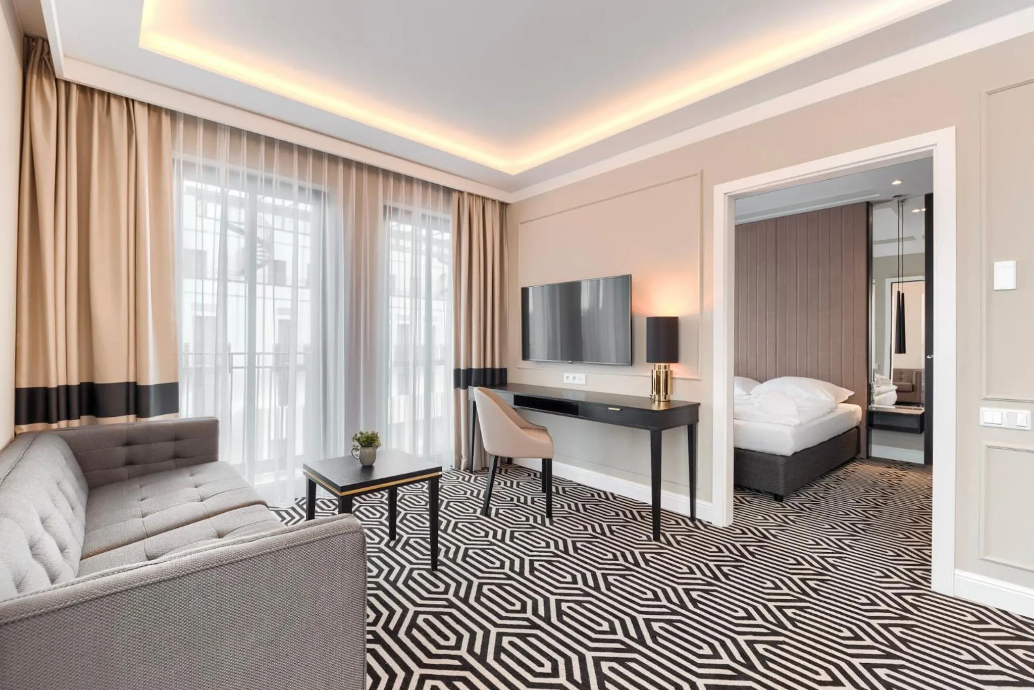 Bed in Baltic Park Fort by Zdrojowa