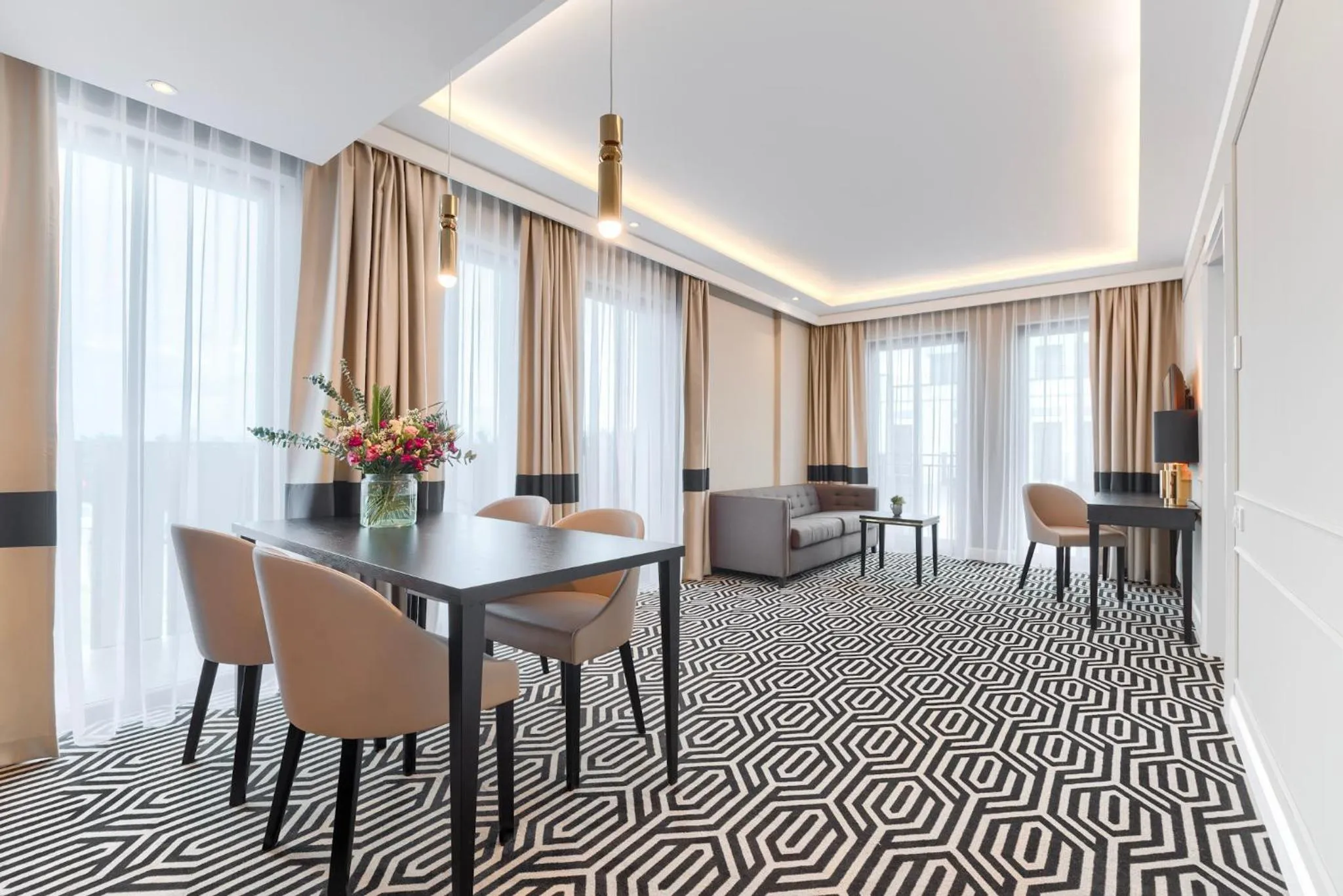 Living room in Baltic Park Fort by Zdrojowa