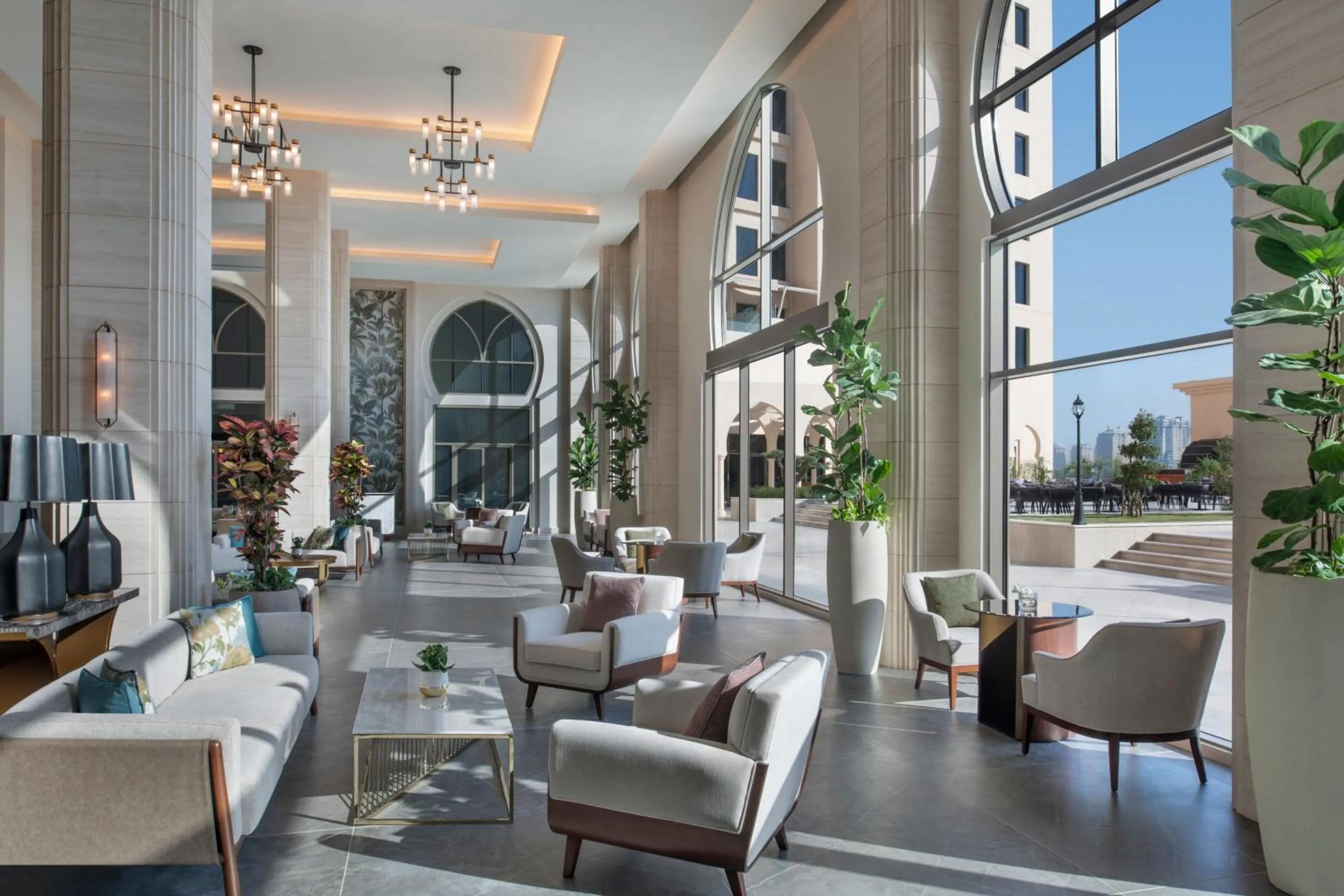 Lounge or bar in The St. Regis Doha