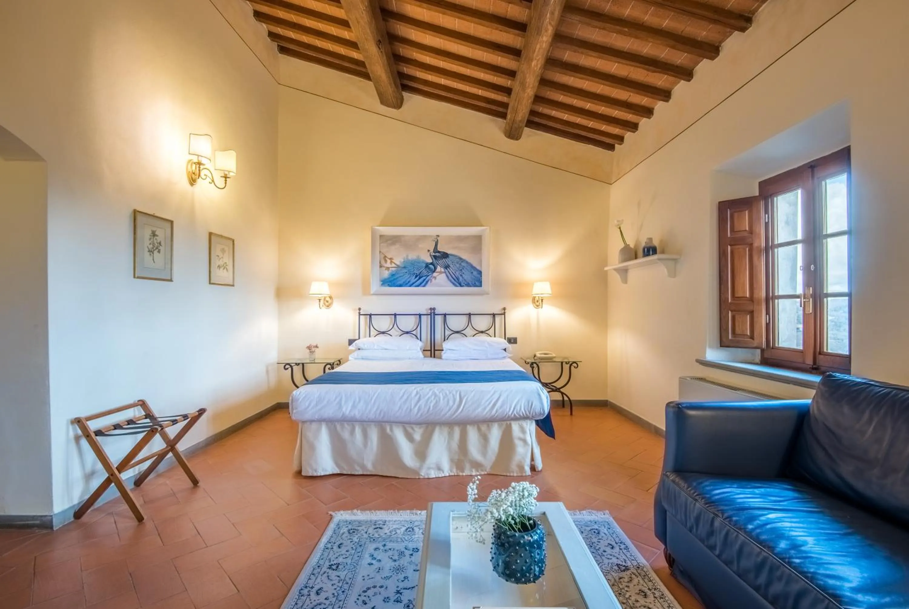 Bed in Hotel Palazzo Squarcialupi