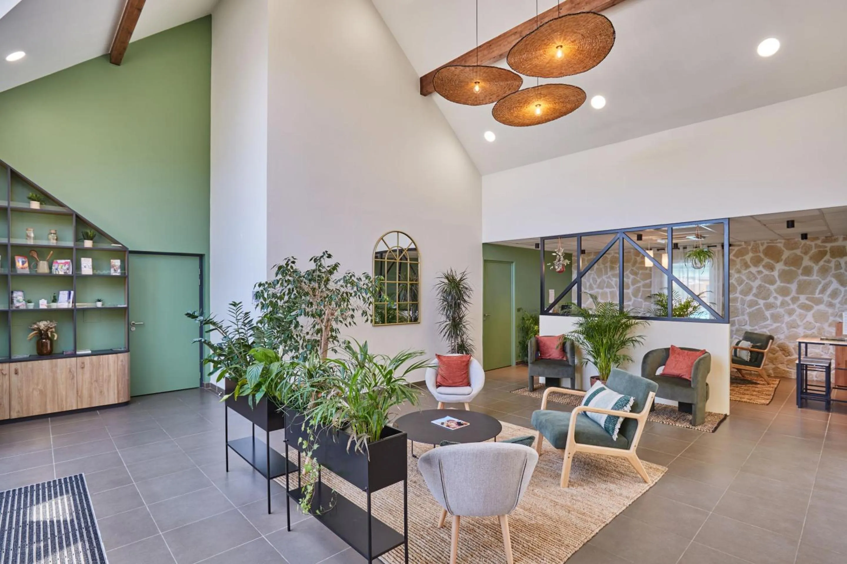 Lobby or reception in Résidence Odalys - Les Coteaux de Sarlat
