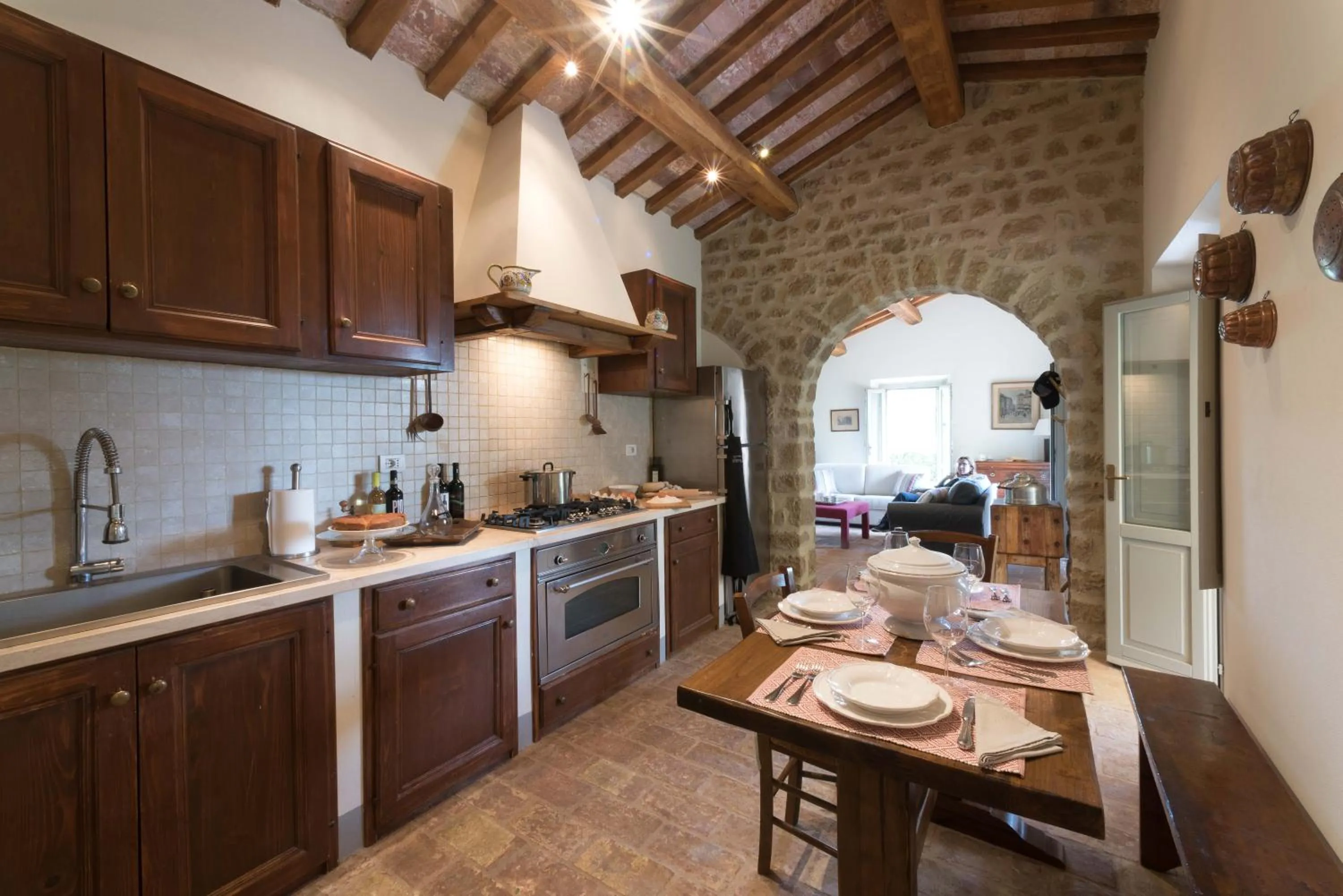 Kitchen or kitchenette in Tenuta Santo Pietro