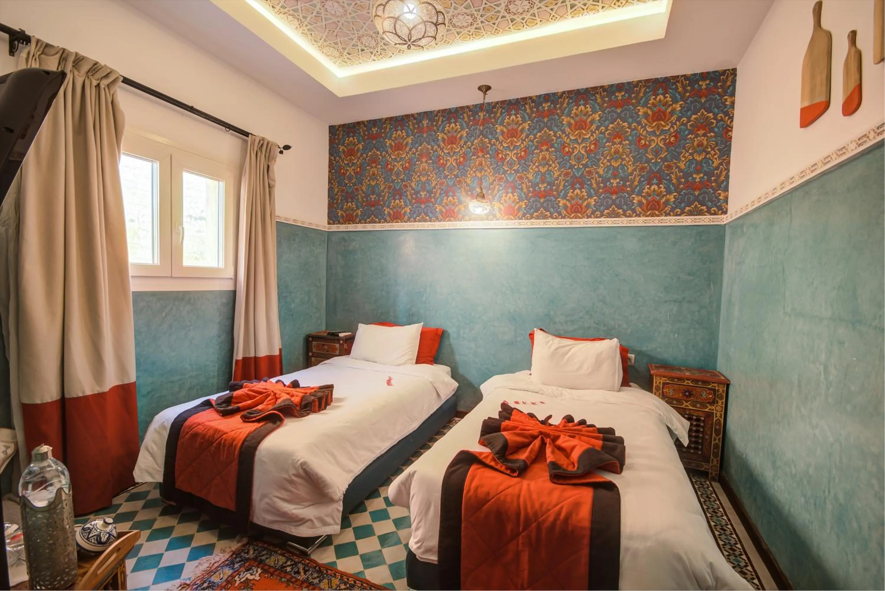 Bed in Riad Les Oliviers & Spa