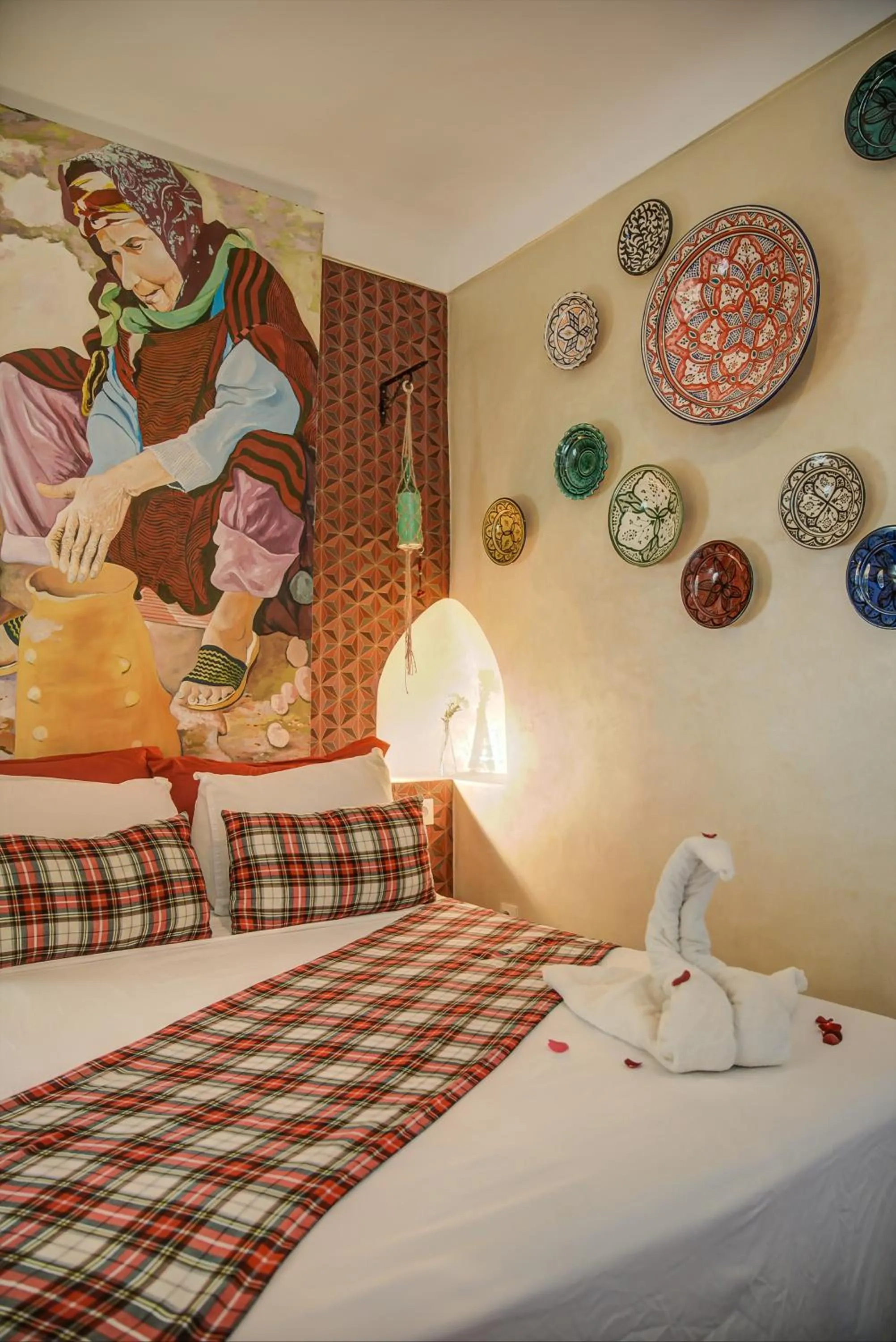 Bedroom, Bed in Riad Les Oliviers & Spa