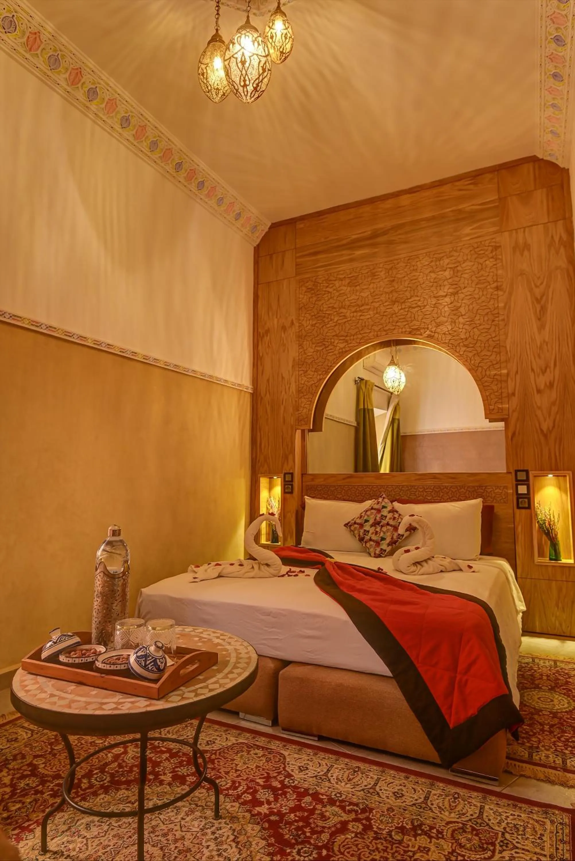 Bed in Riad Les Oliviers & Spa
