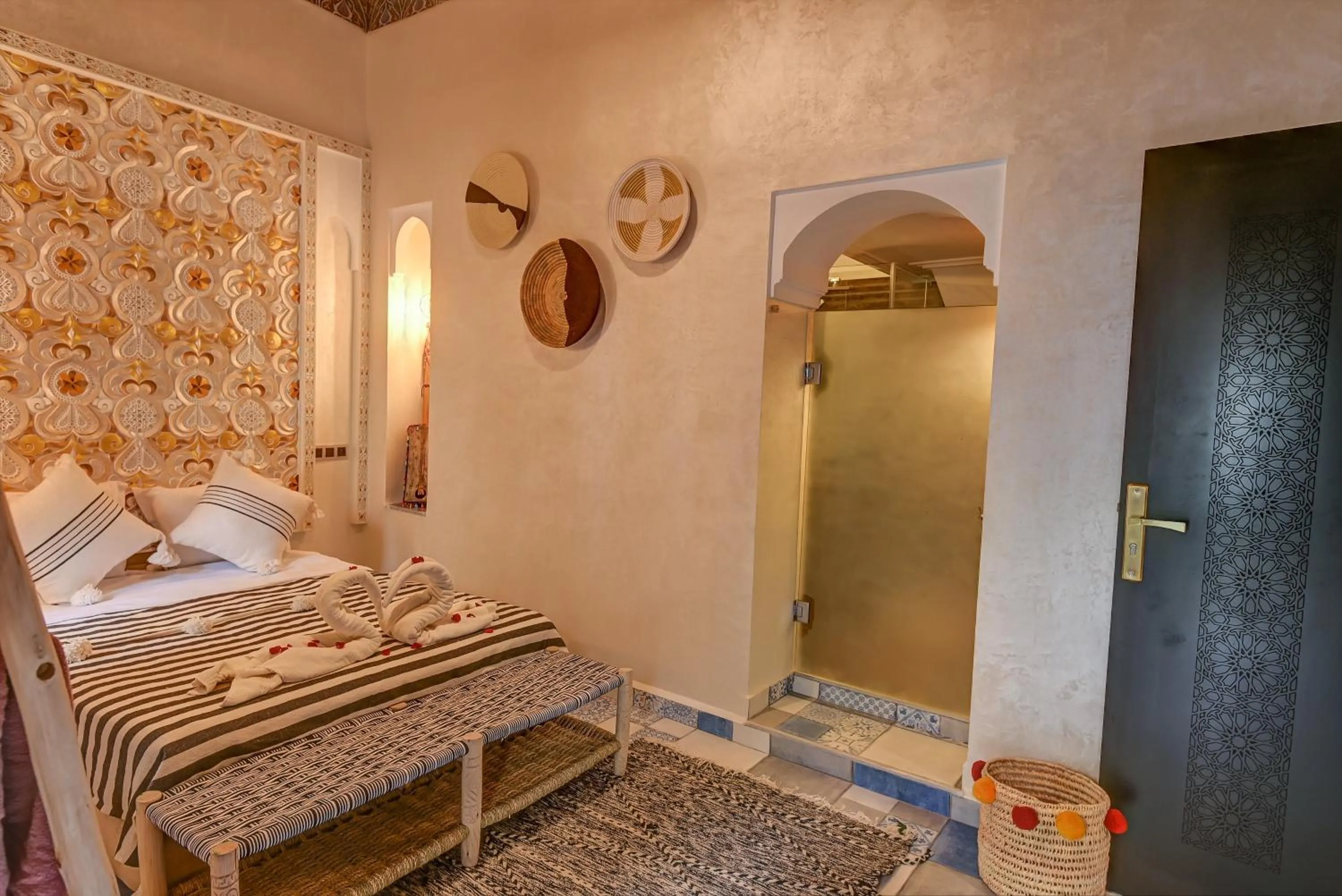 Bedroom, Bed in Riad Les Oliviers & Spa