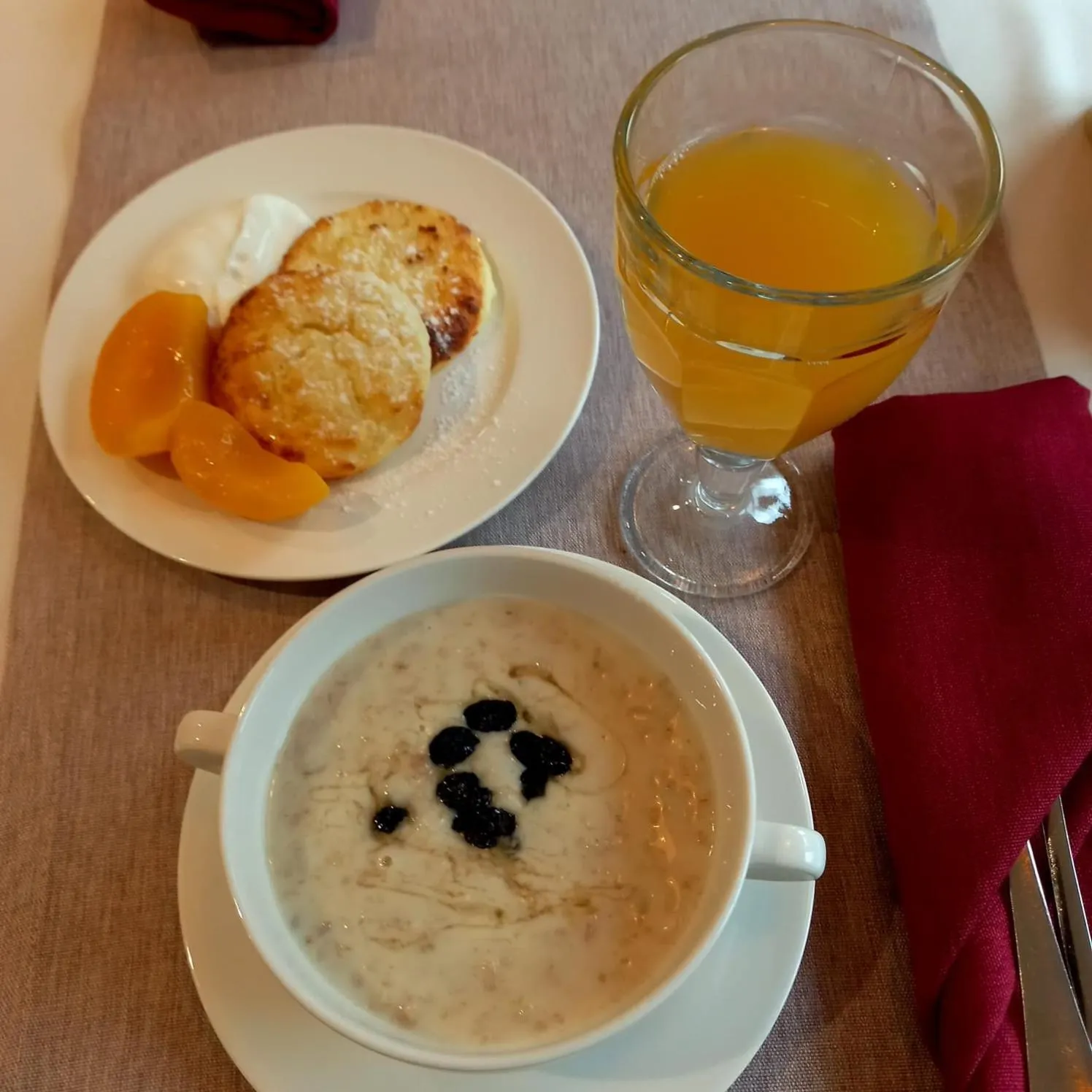 Food and drinks in Chagala Hotel Uralsk