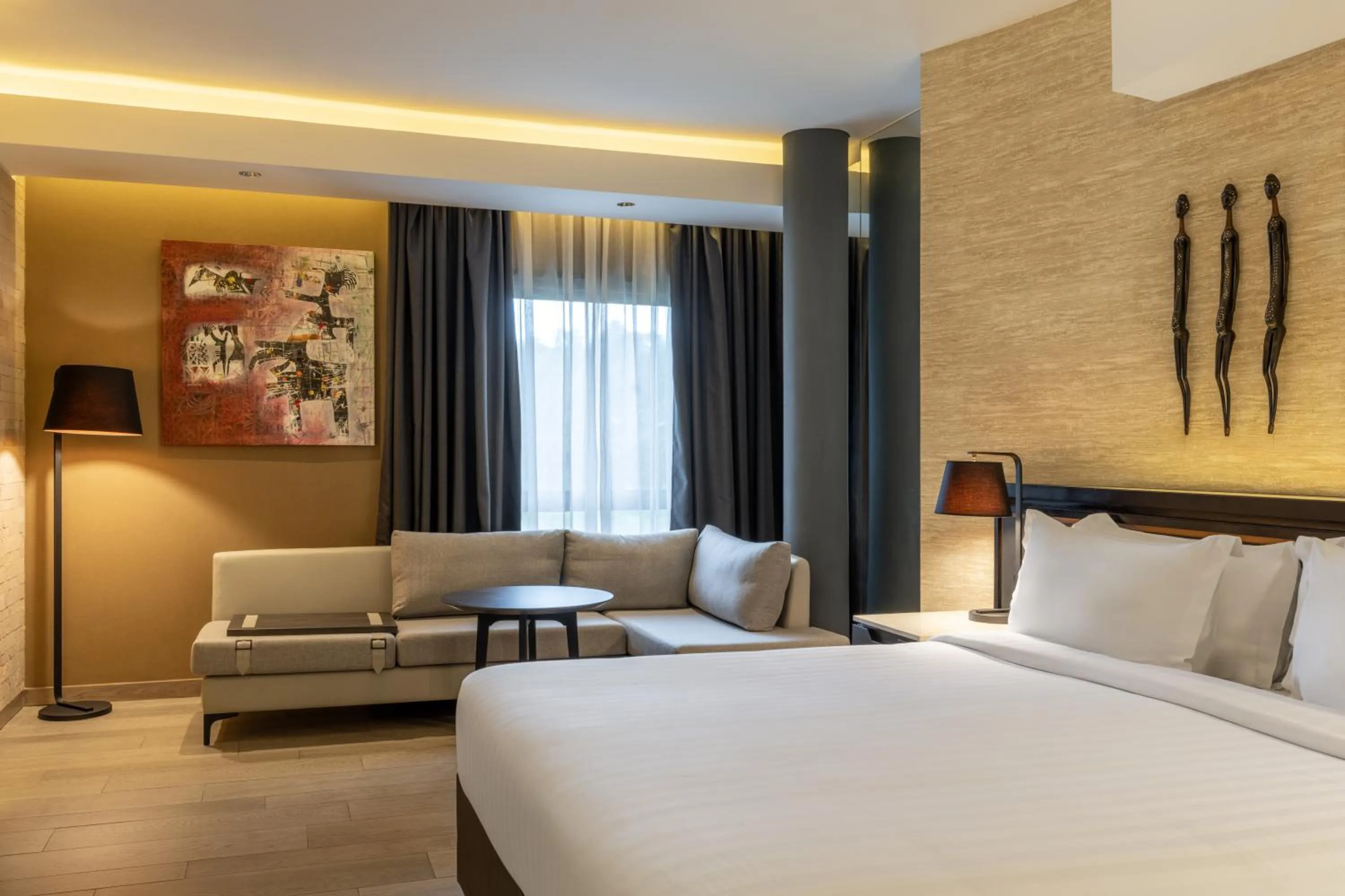 Bed in Tribe Hotel, Nairobi, a Member of Design Hotels