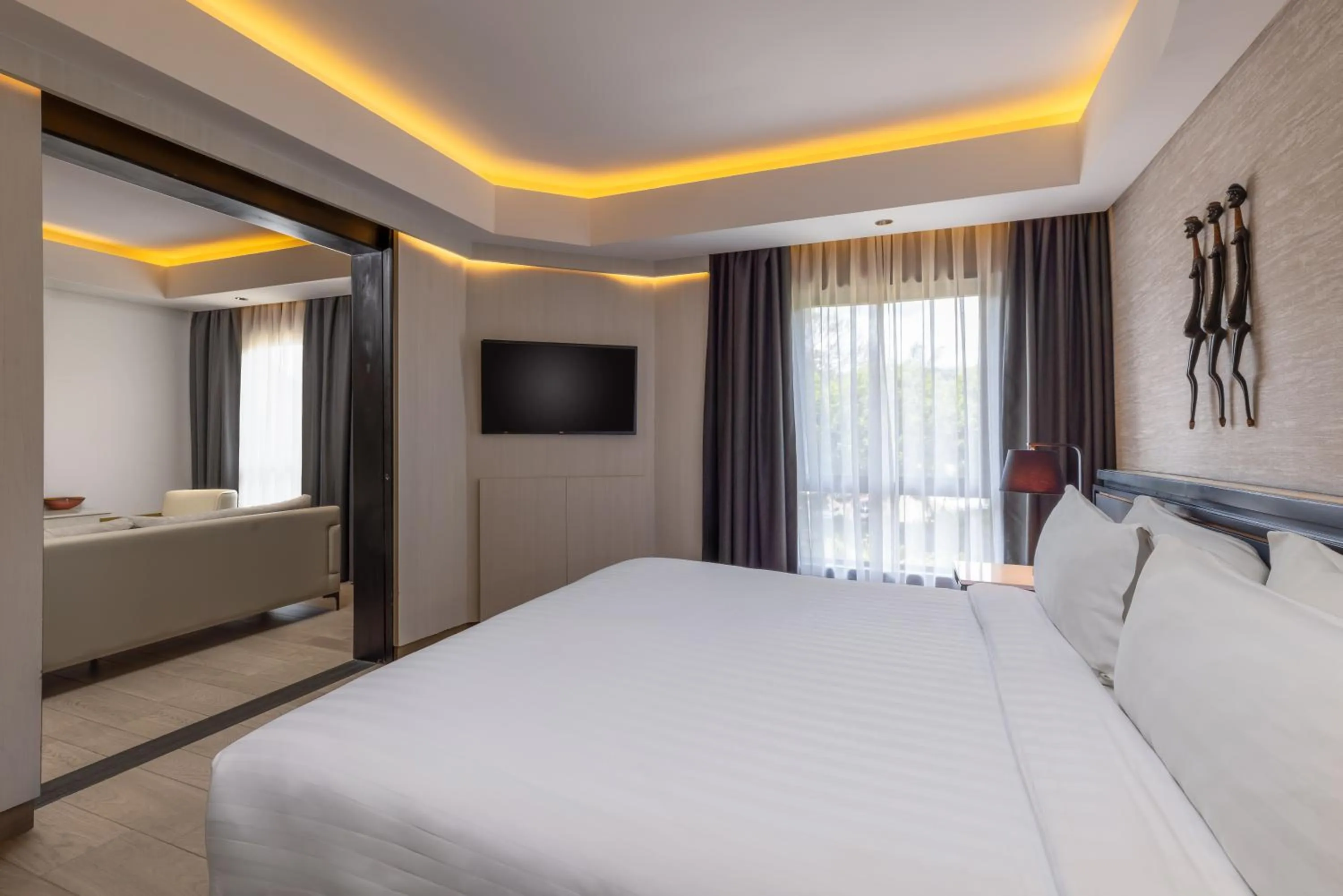 Bedroom, Bed in Tribe Hotel, Nairobi, a Member of Design Hotels