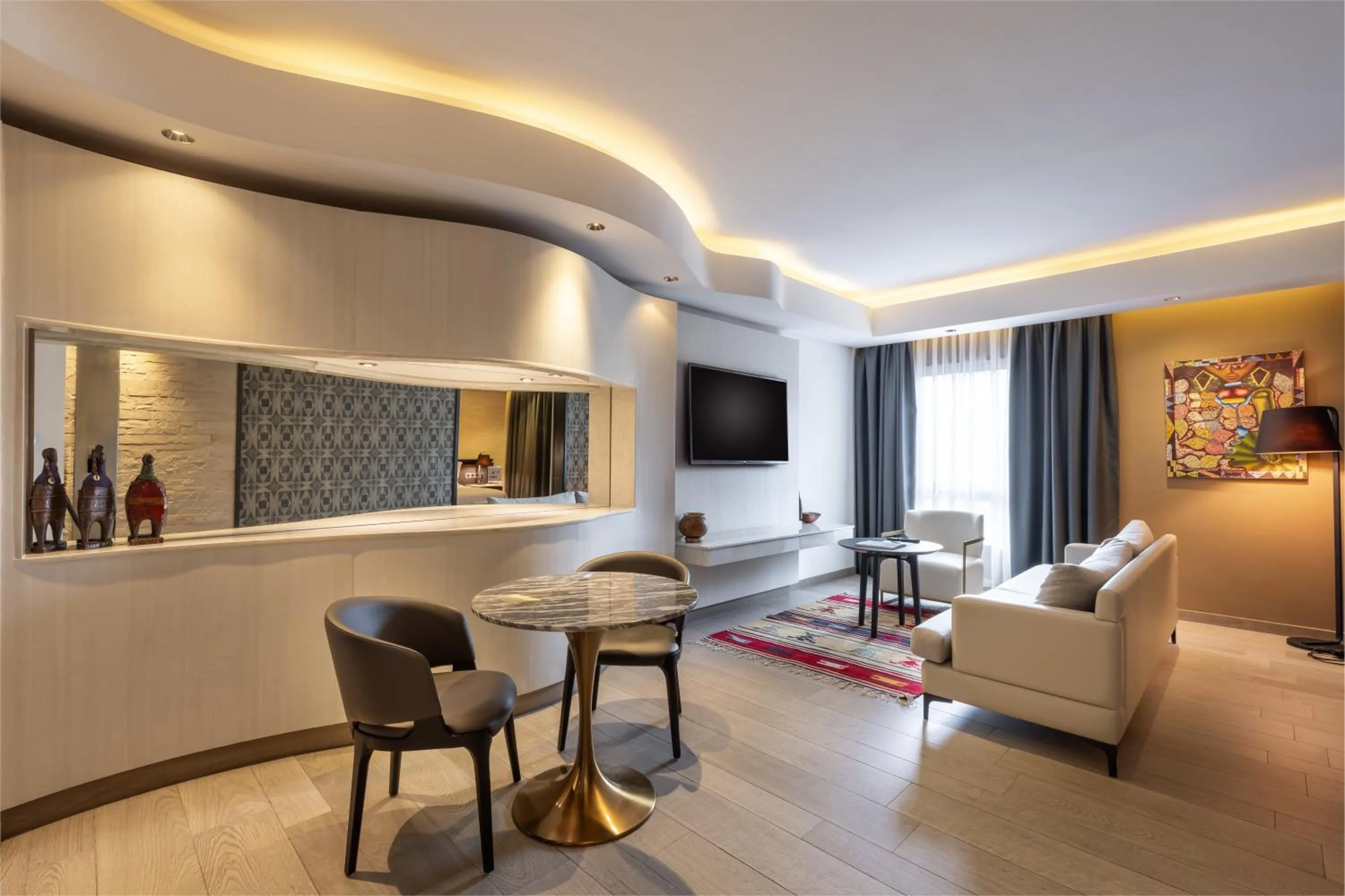 Seating area in Tribe Hotel, Nairobi, a Member of Design Hotels