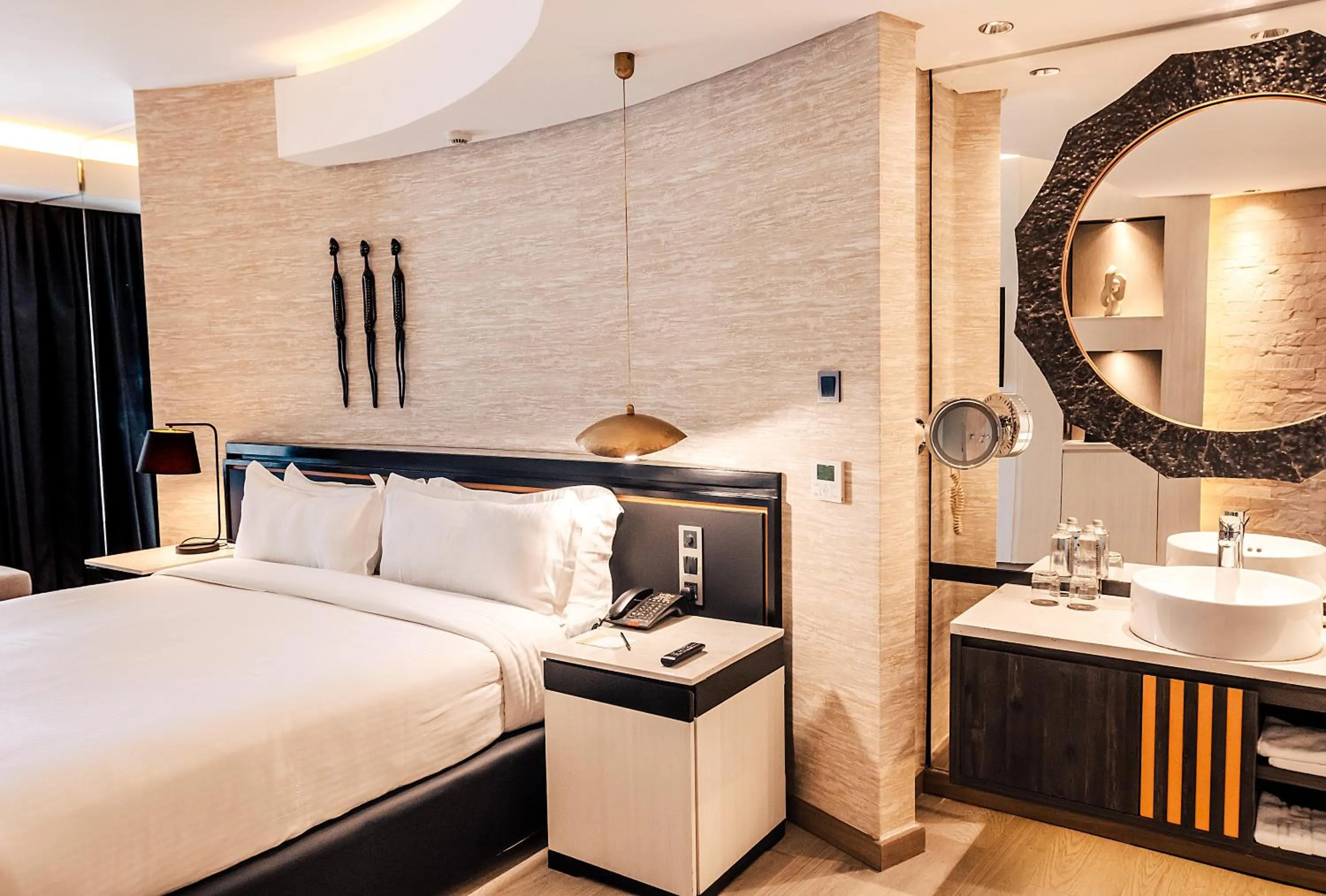 Bed in Tribe Hotel, Nairobi, a Member of Design Hotels