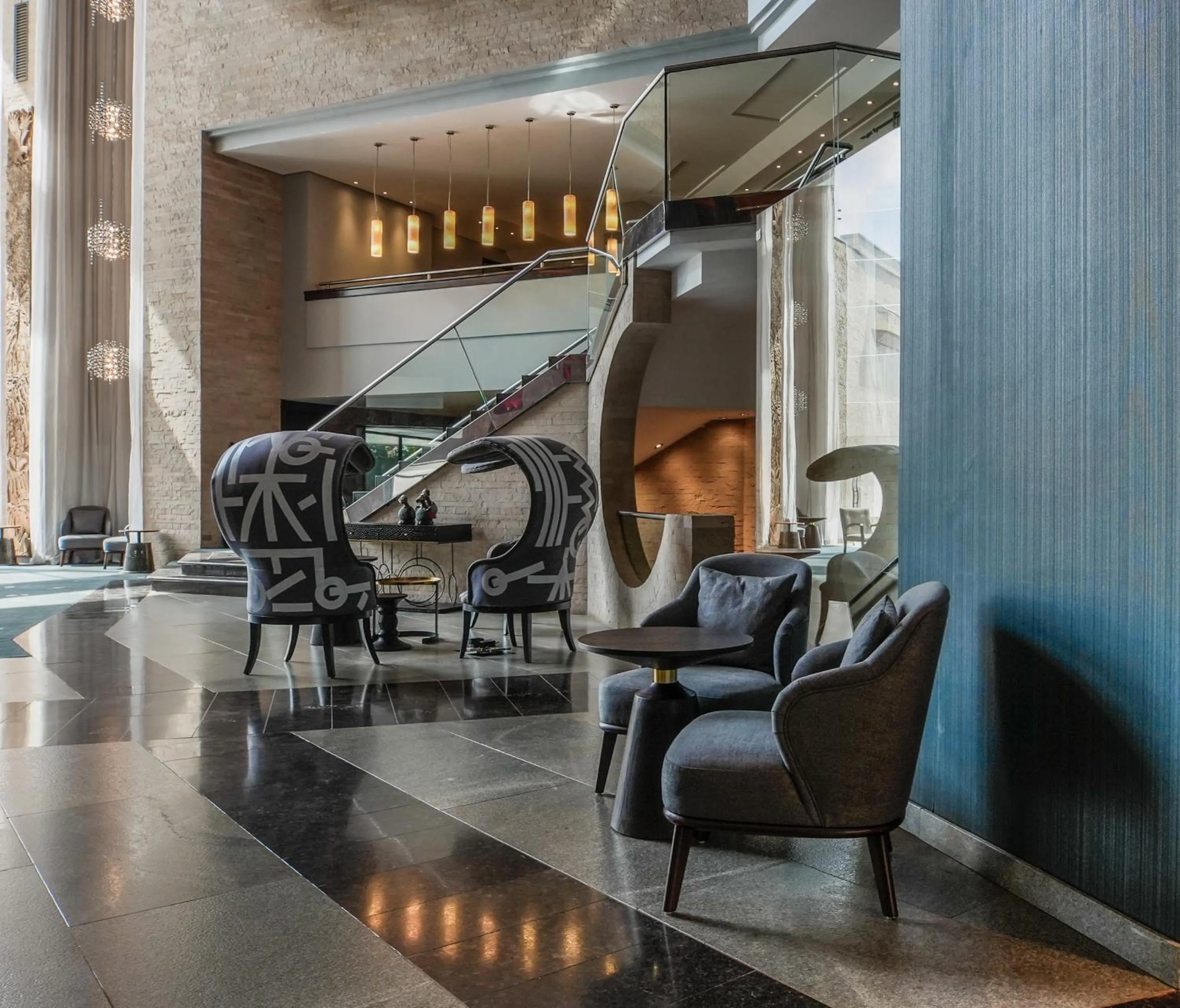 Lobby or reception in Tribe Hotel, Nairobi, a Member of Design Hotels