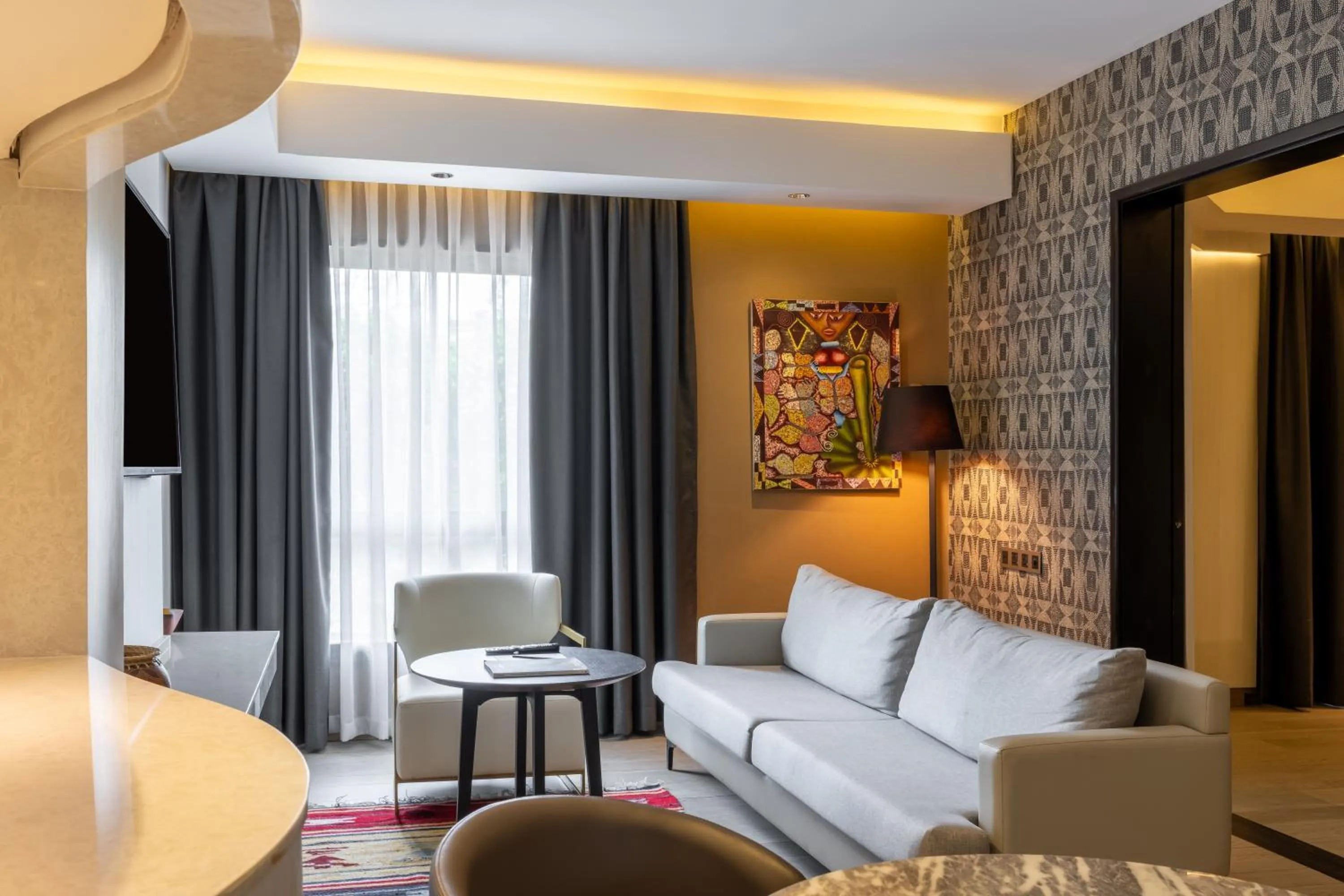 Seating area in Tribe Hotel, Nairobi, a Member of Design Hotels