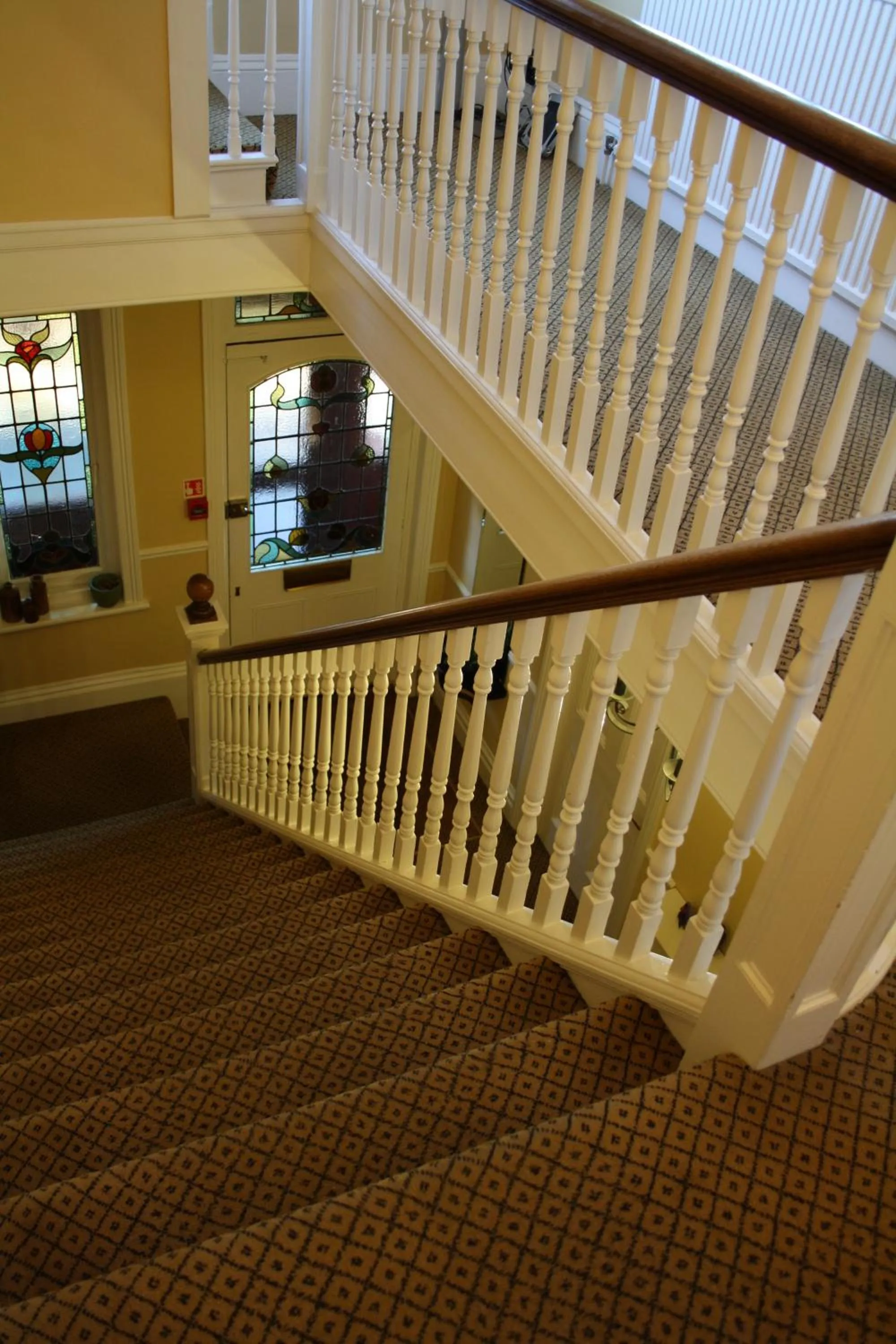 Decorative detail in Toothbrush Rooms at Lattice Lodge - Guest Kitchen & EV Recharging