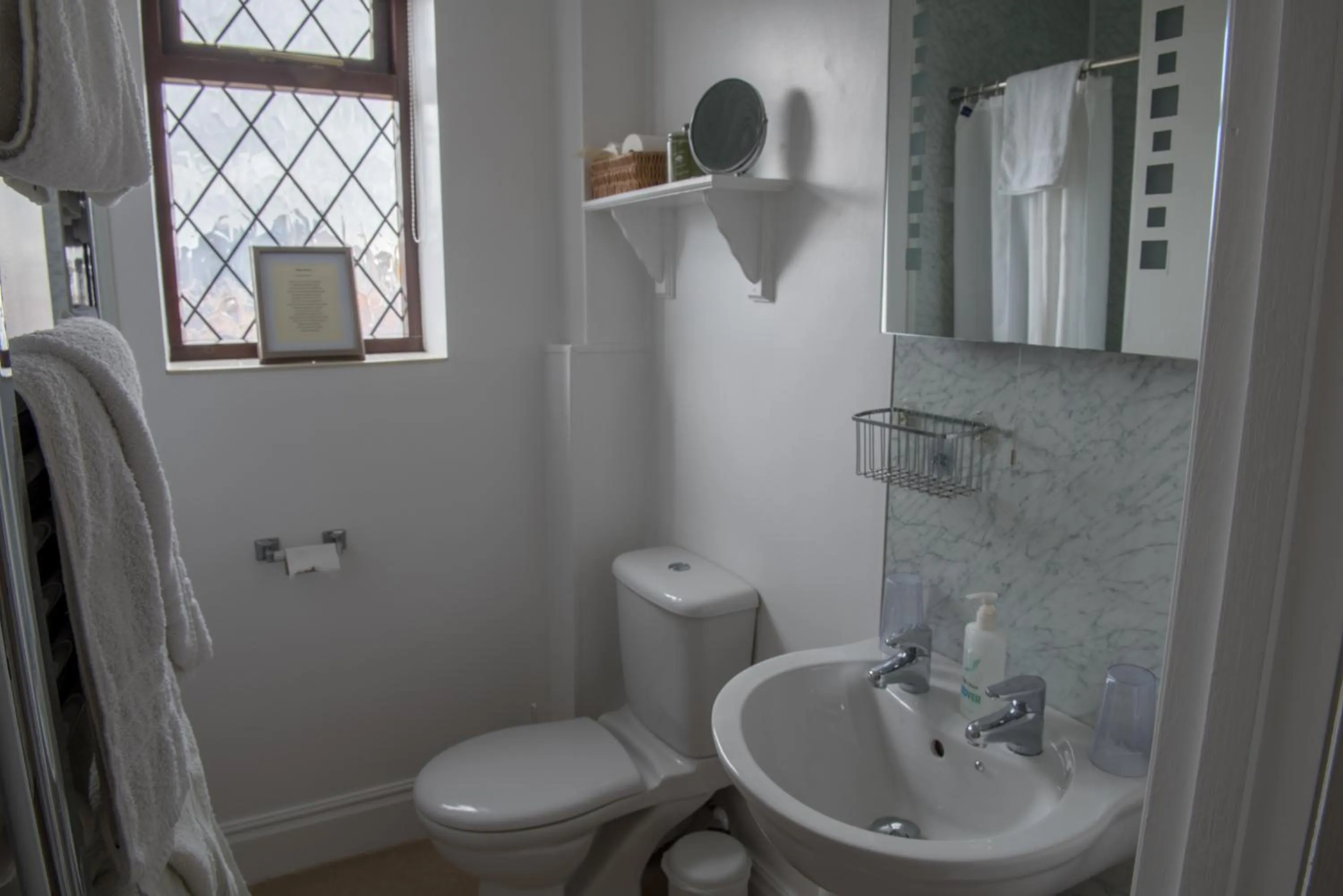 Shower in Toothbrush Rooms at Lattice Lodge - Guest Kitchen & EV Recharging