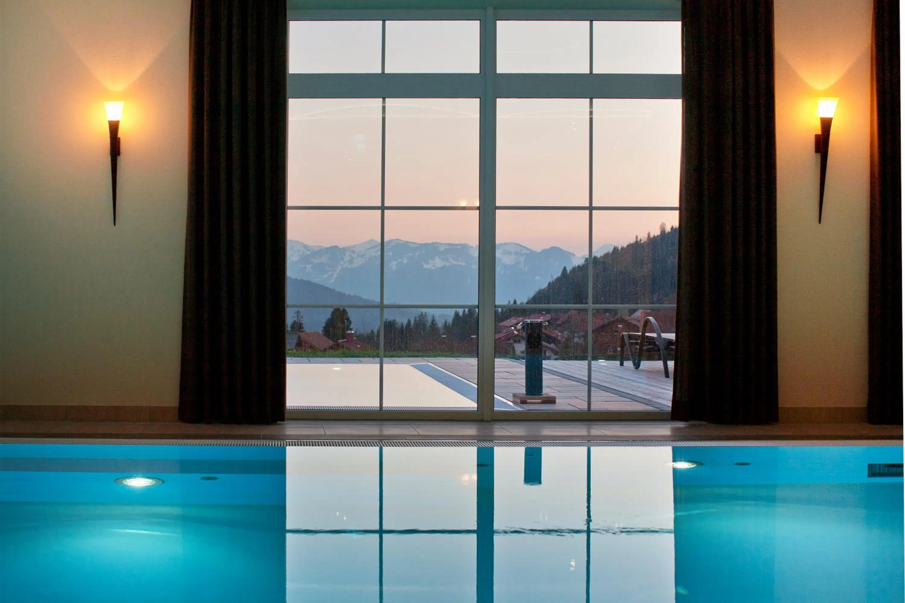 Swimming pool in Panoramahotel Oberjoch