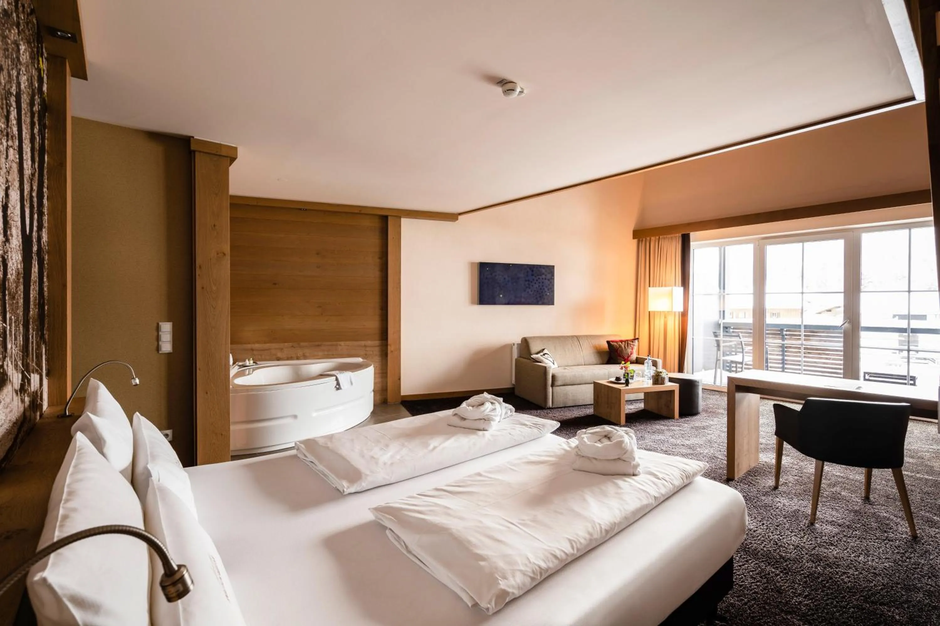 Bed in Panoramahotel Oberjoch