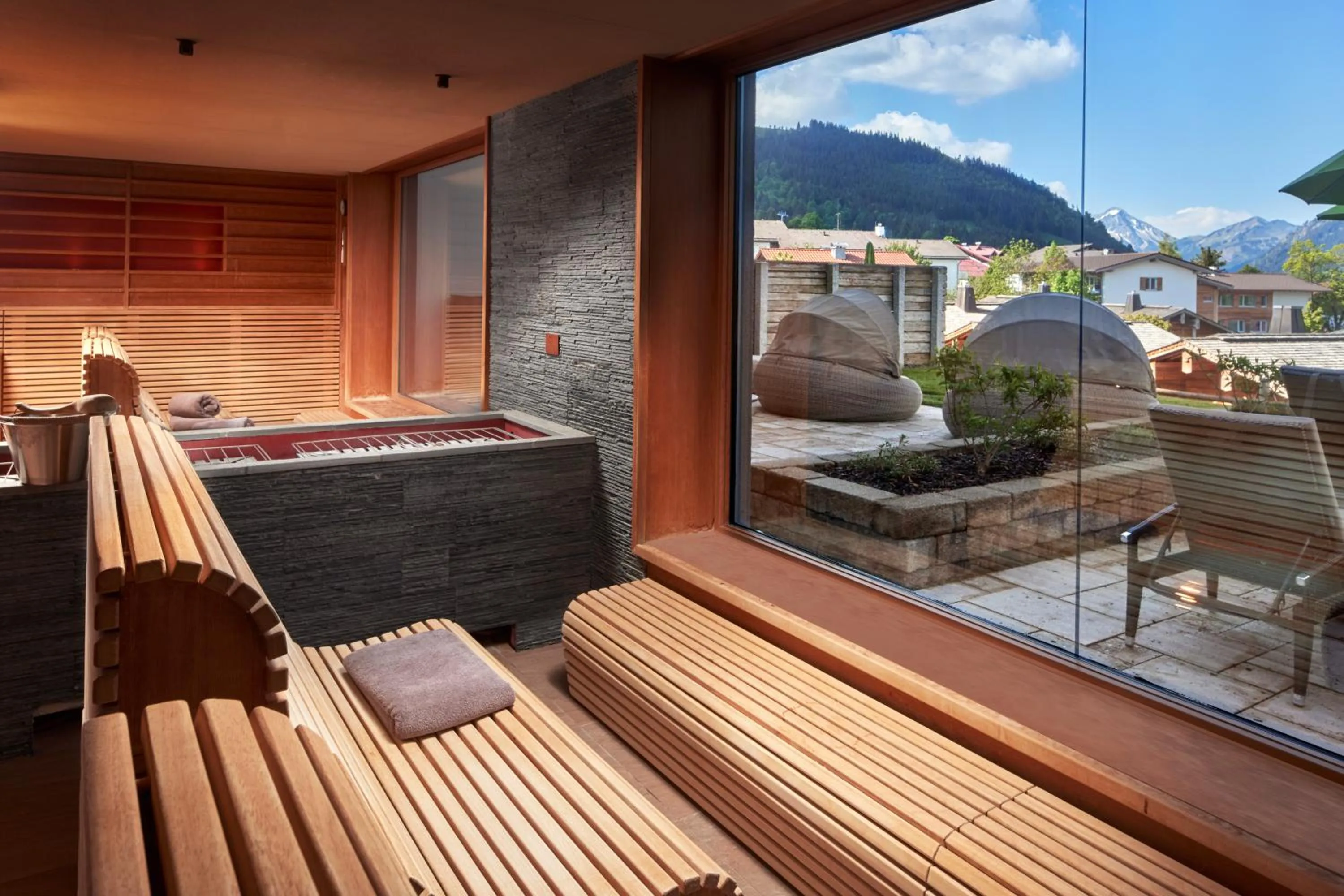 Sauna in Panoramahotel Oberjoch