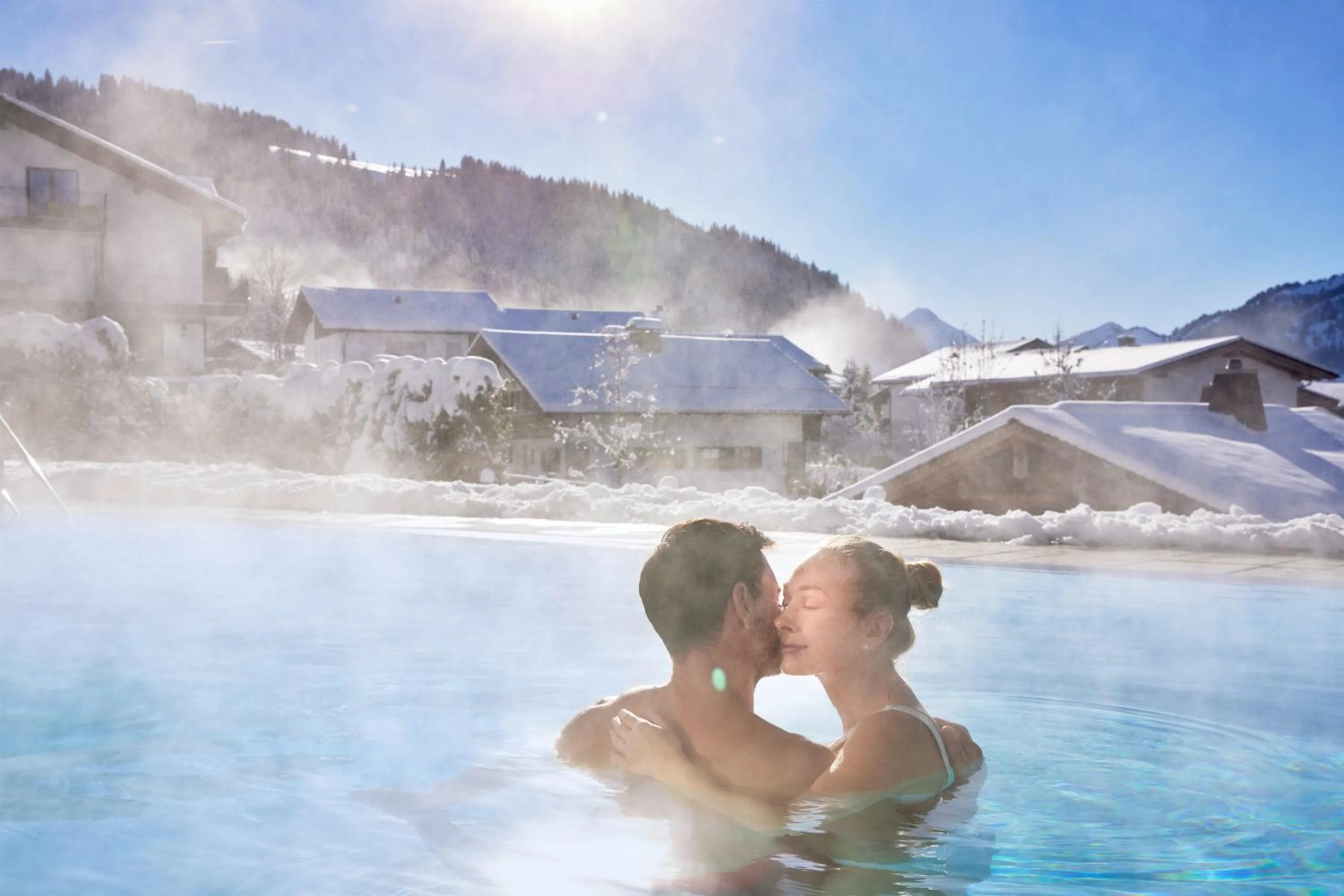 Swimming pool in Panoramahotel Oberjoch
