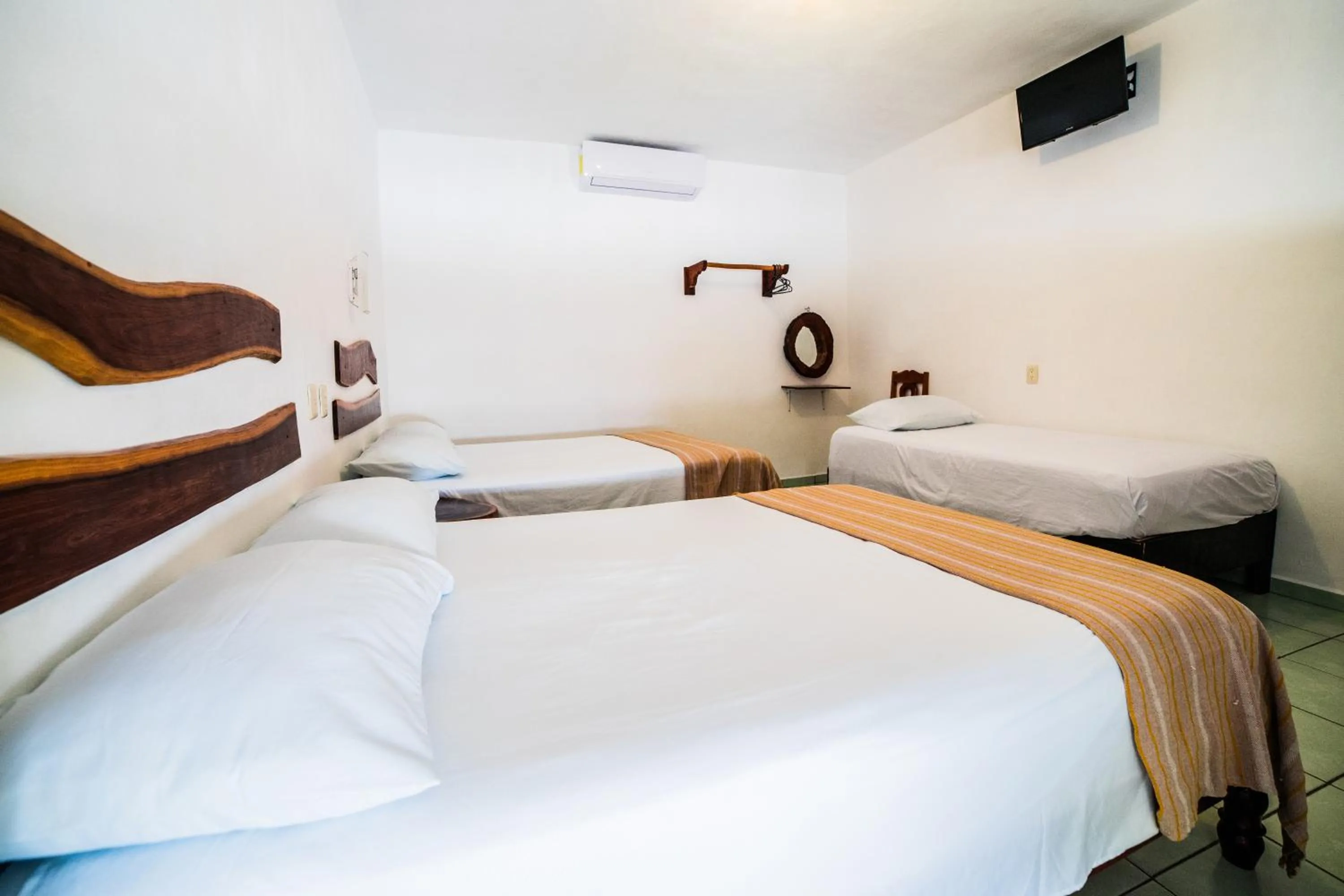 Bed in Hotel el Manglar