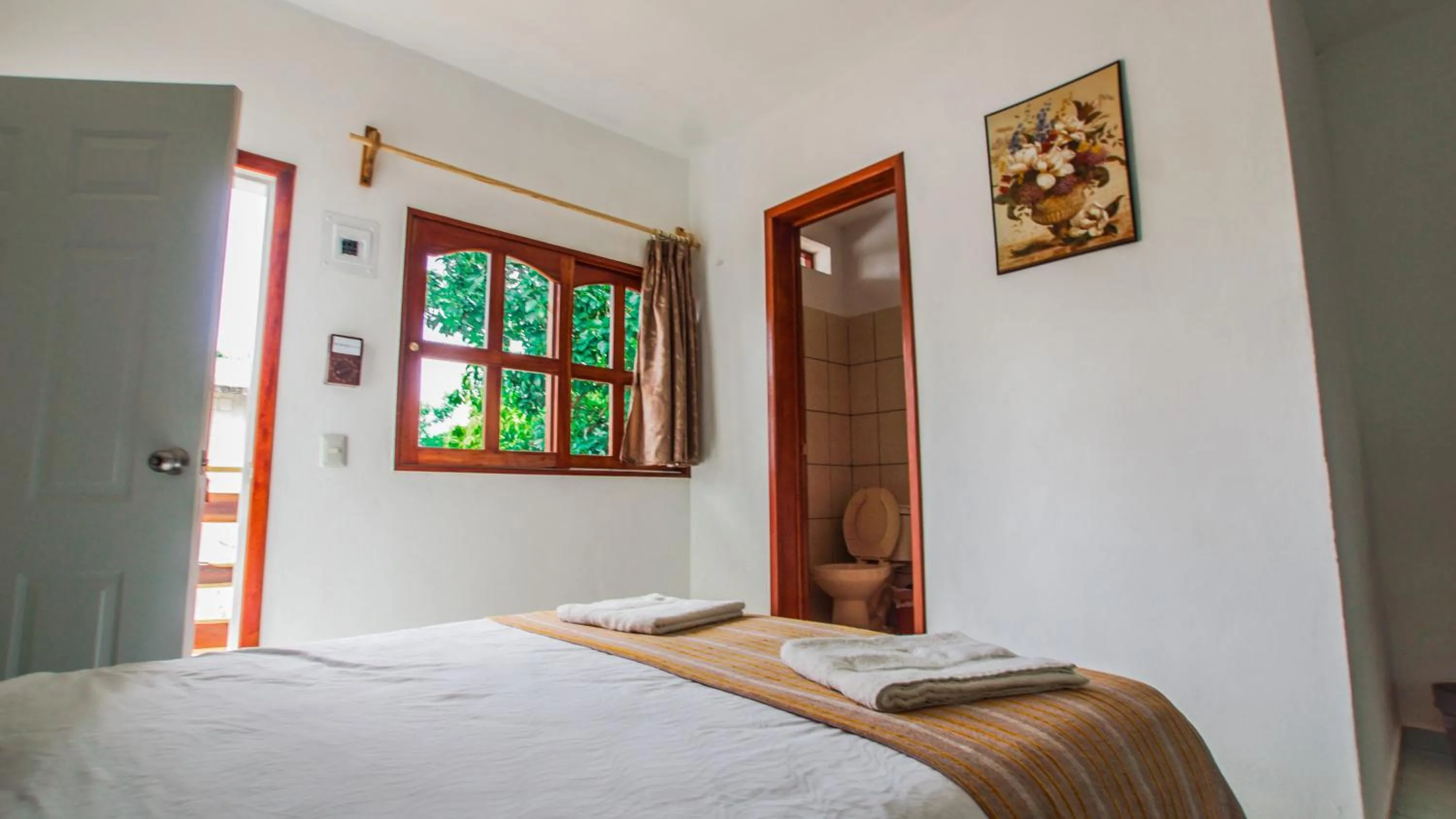 Bed in Hotel el Manglar