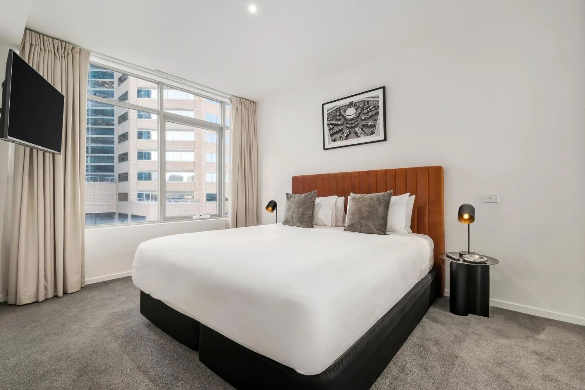 Bedroom, Bed in Nolo Apartments Lonsdale St