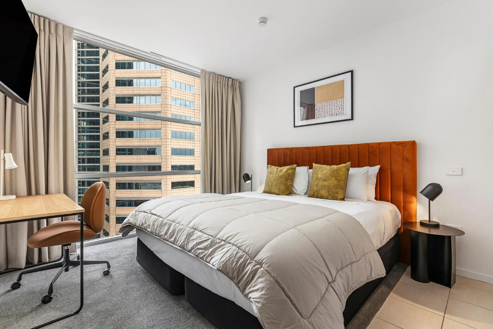 Bed in Nolo Apartments Lonsdale St