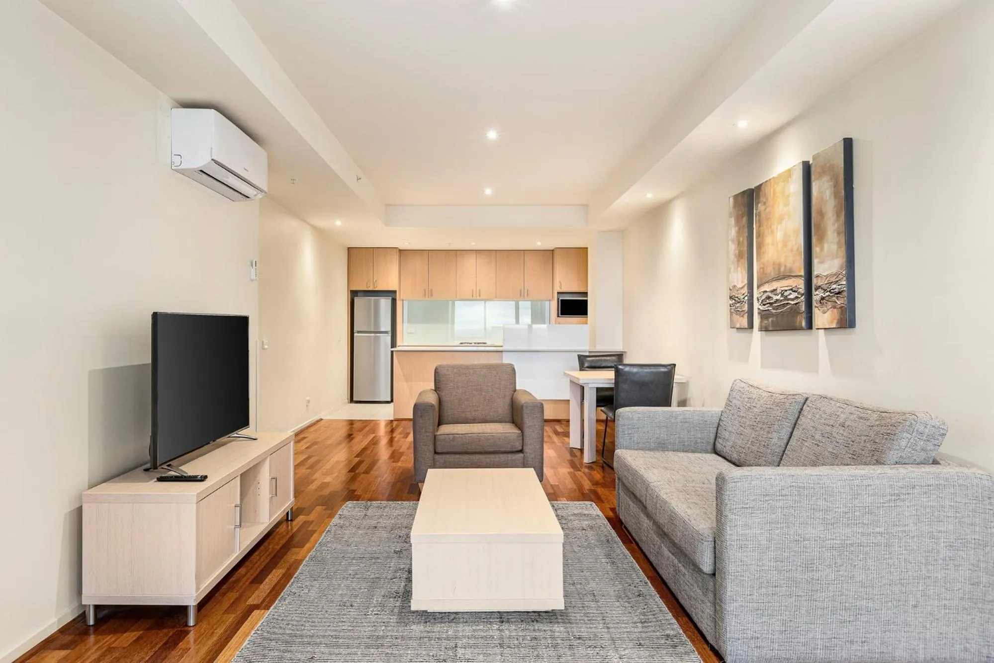 Living room in Nolo Apartments Lonsdale St