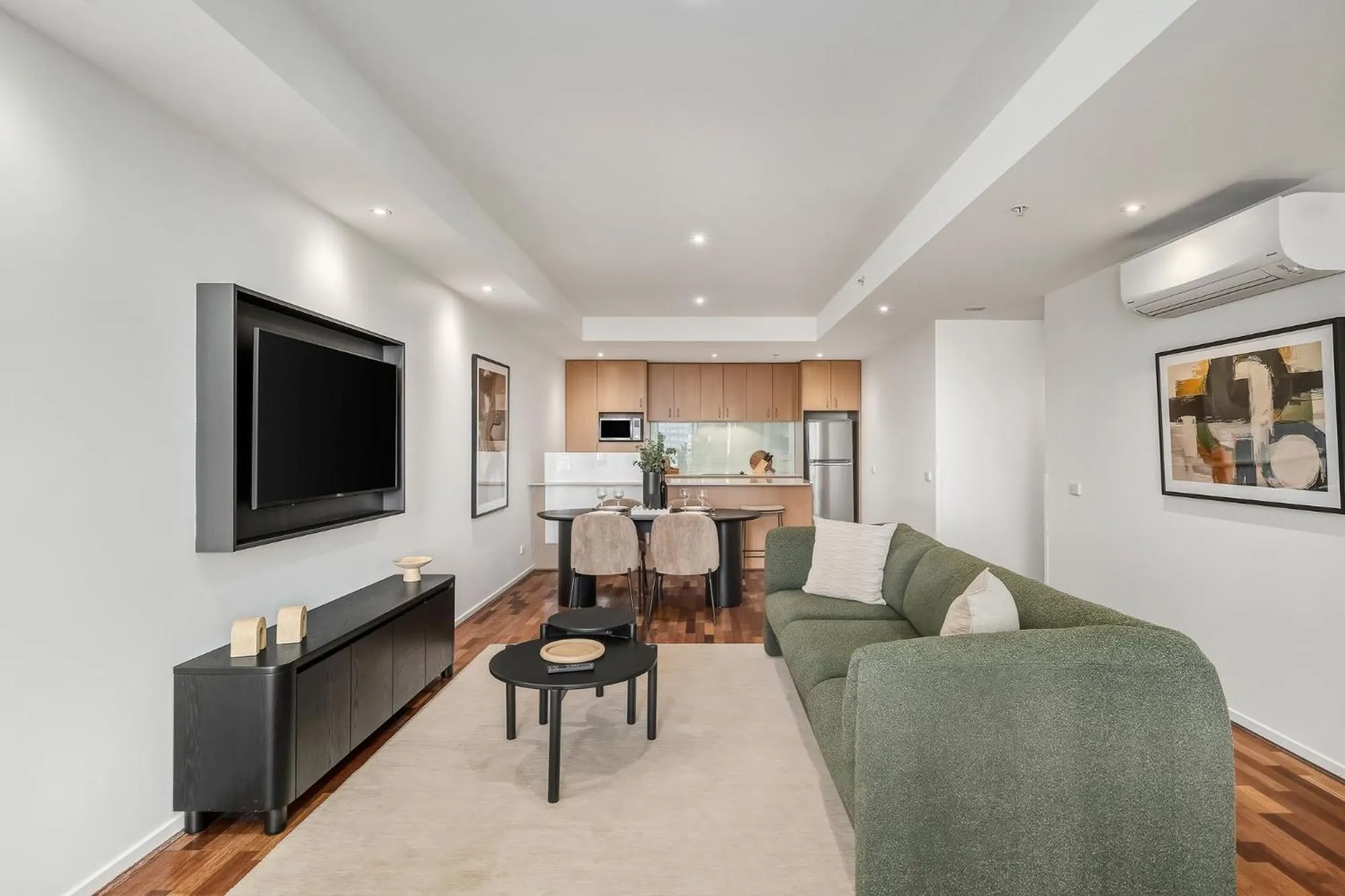 Living room in Nolo Apartments Lonsdale St
