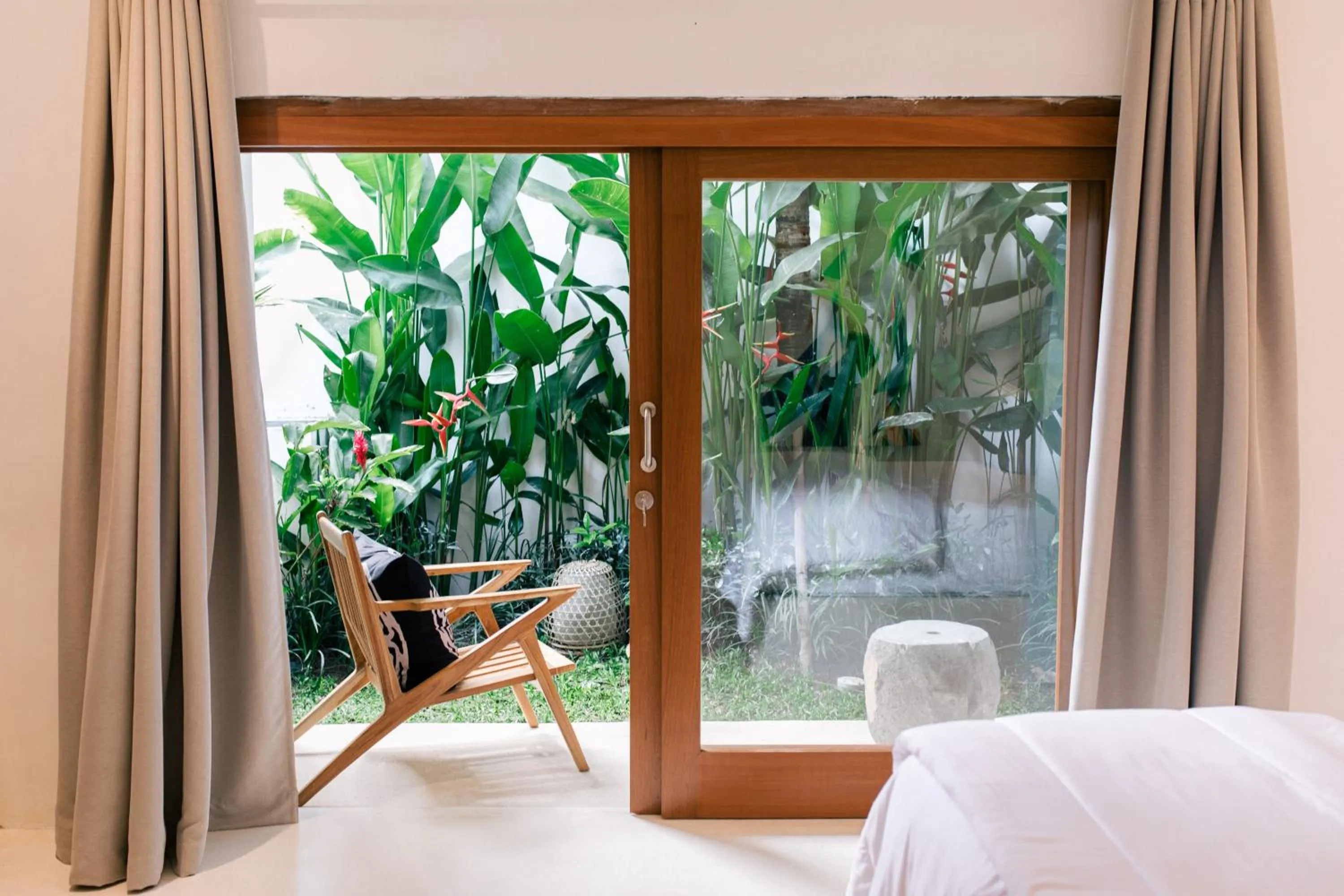 Garden, Bed in The Apartments Ubud
