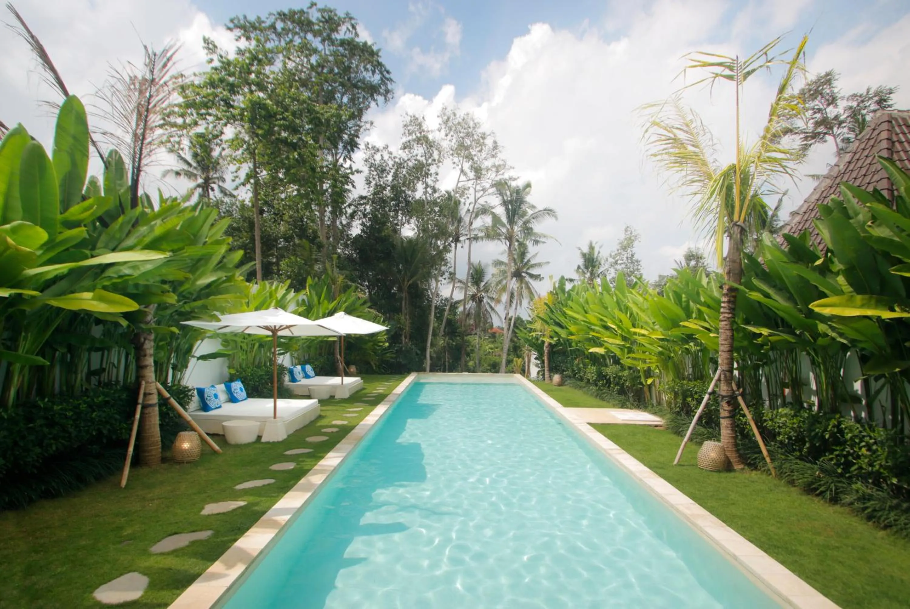 Garden view in The Apartments Ubud