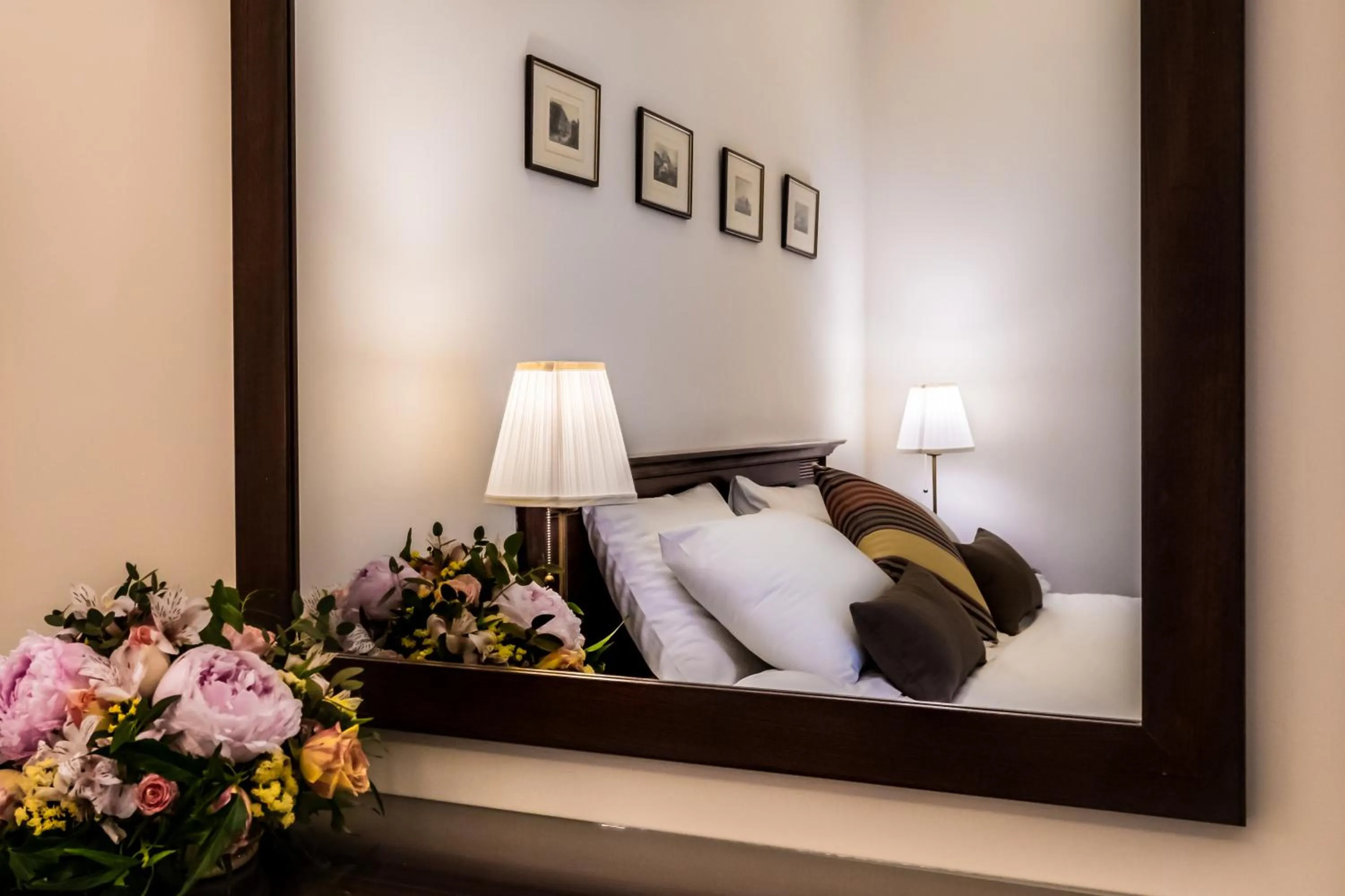 Decorative detail, Bed in Rex Hotel