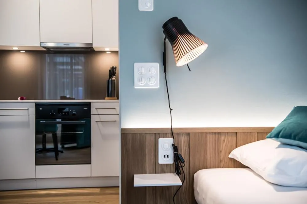 Bed in Aparthotel Luzern West