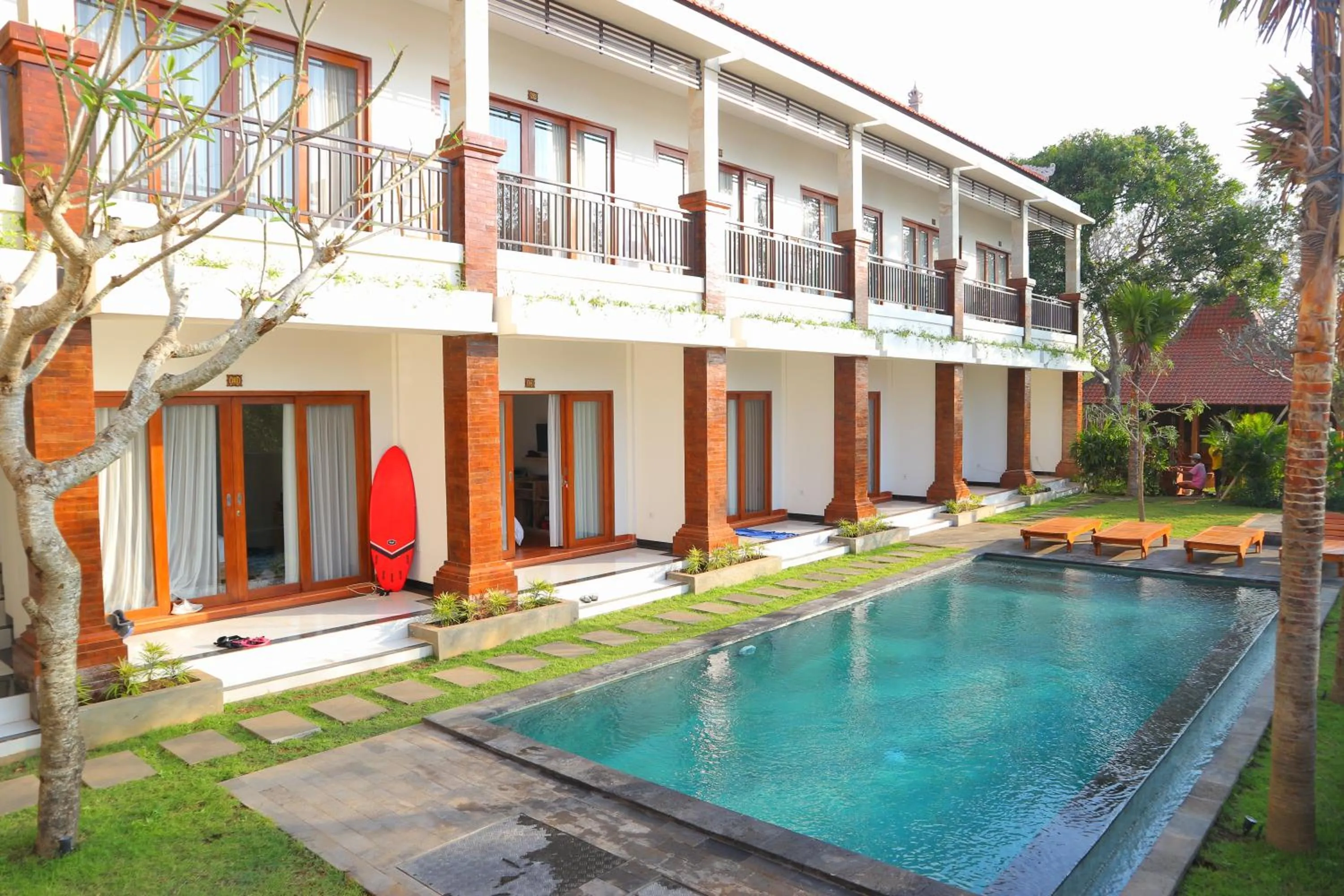 Pool view in Seno Guesthouse & Cafe