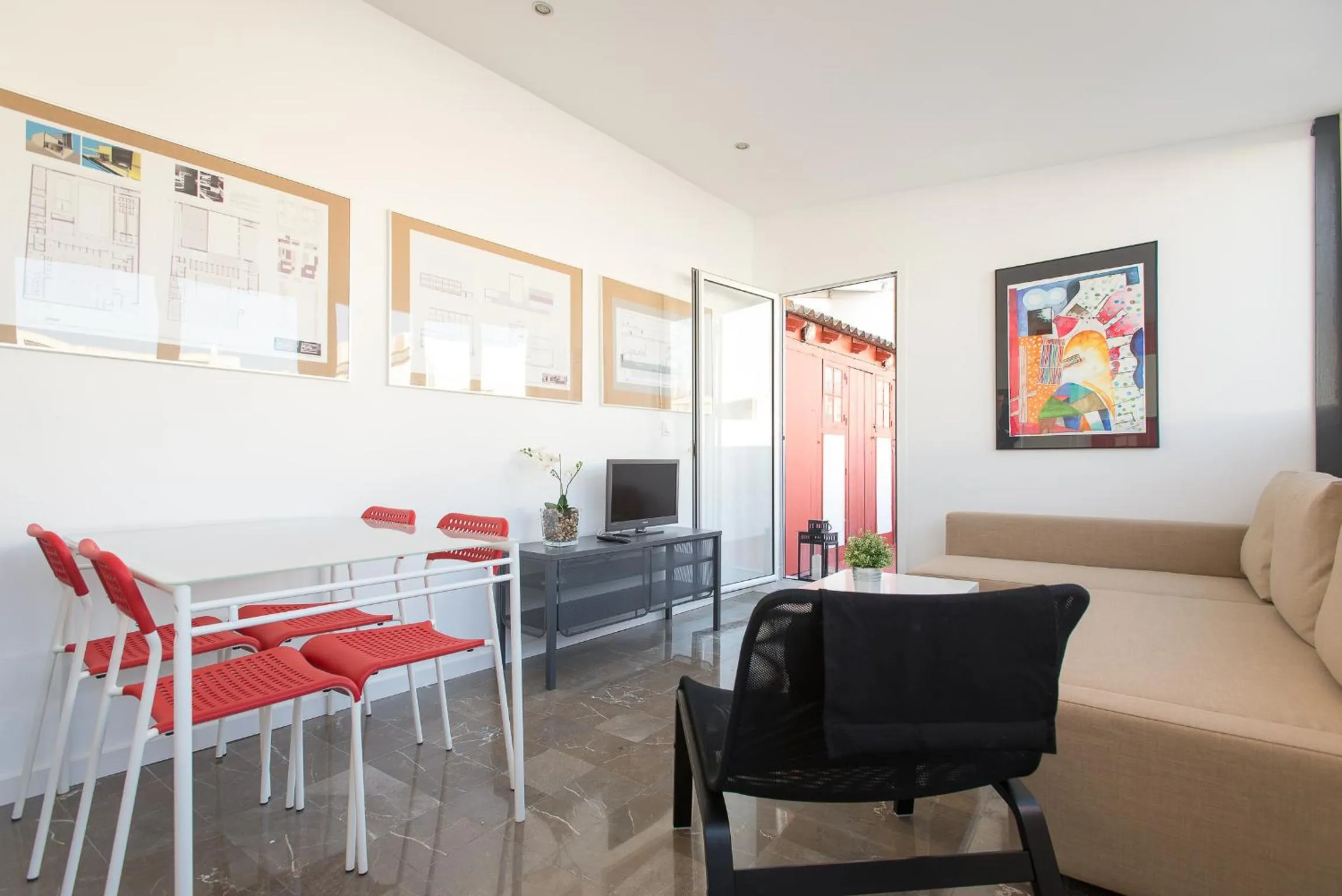 Living room in Apartamentos Calle Rosario