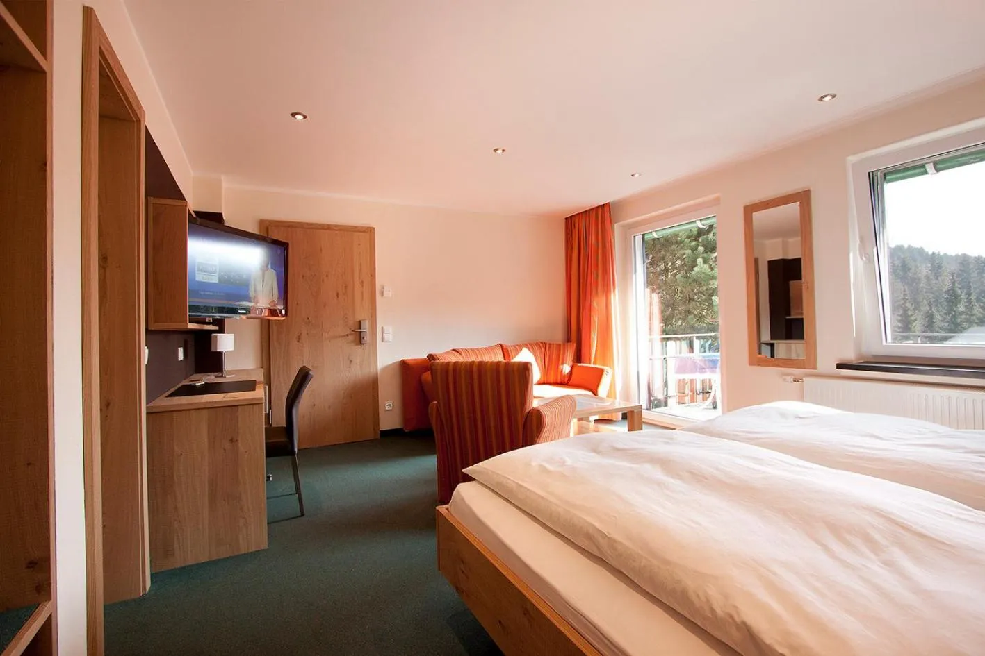 Bed in Hotel Gut Vorwald