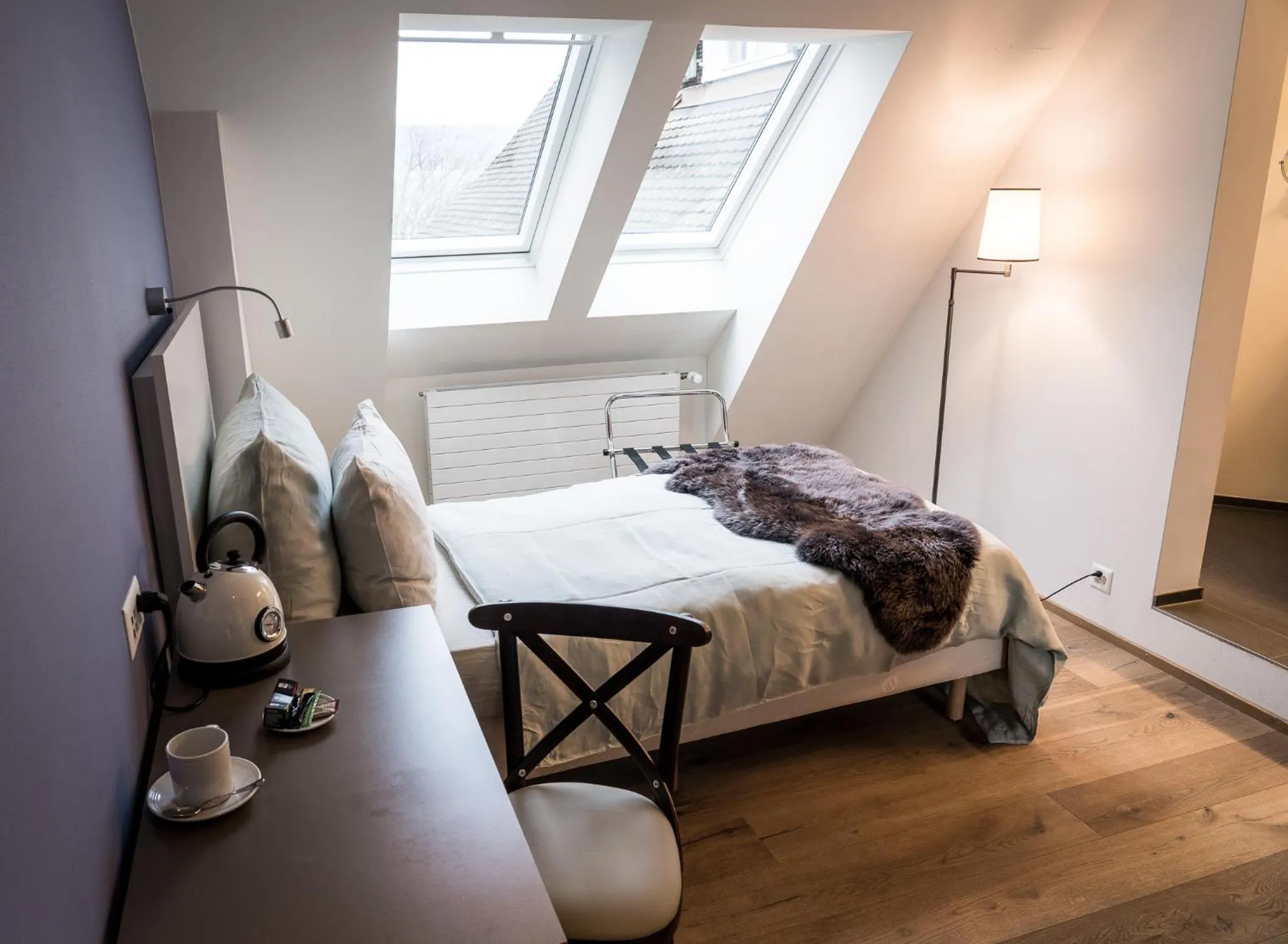 Bed in Landgasthof Halbinsel Au