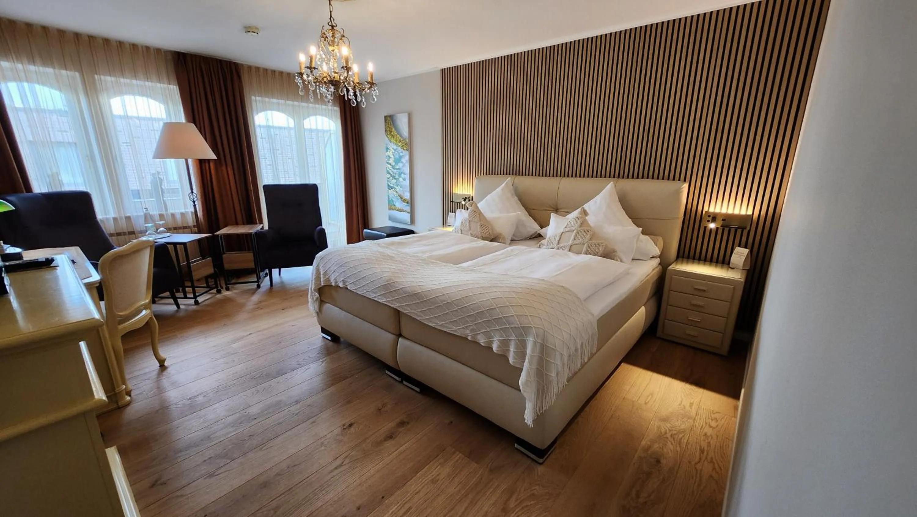 View (from property/room), Bed in Villa am Park