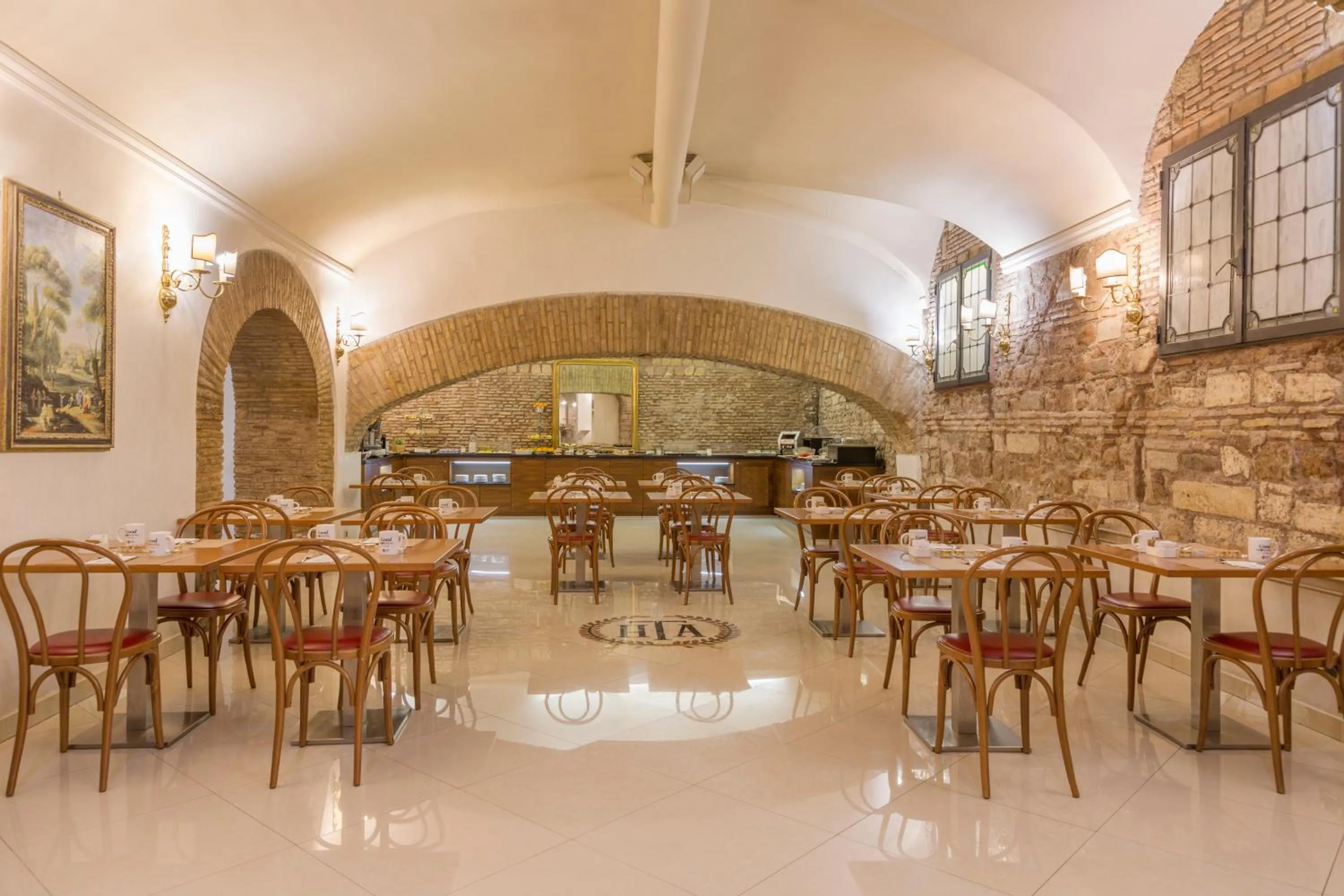 Buffet breakfast in Hotel Della Torre Argentina