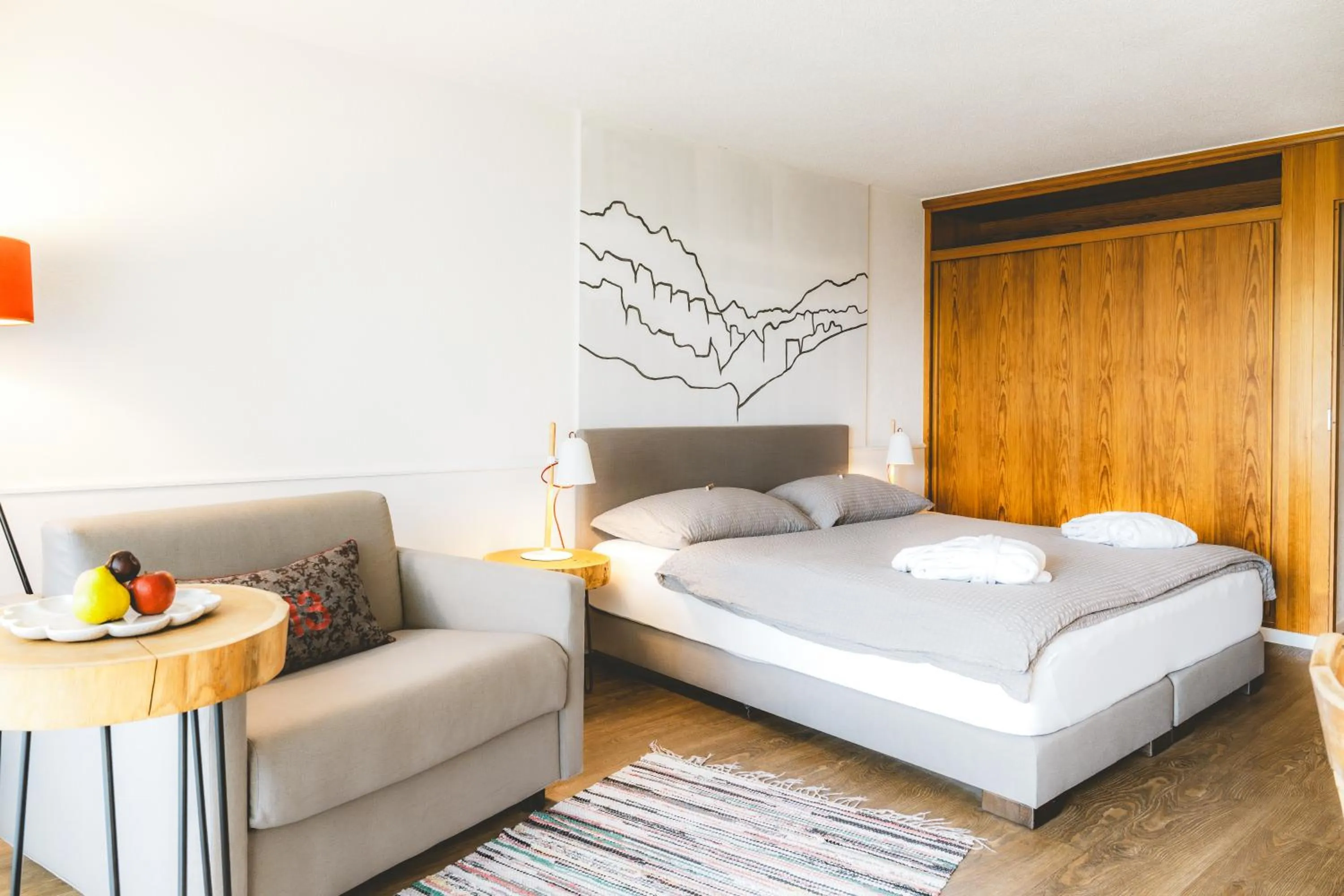 Photo of the whole room, Bed in Hotel Alfa Superieur - Leukerbad-Therme